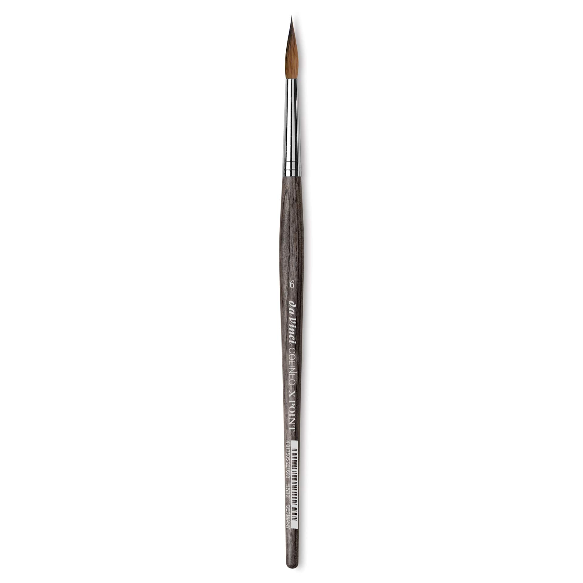 Da Vinci Colineo Synthetic Kolinsky Sable Brush - X Point Round, Size 6, Short Handle
