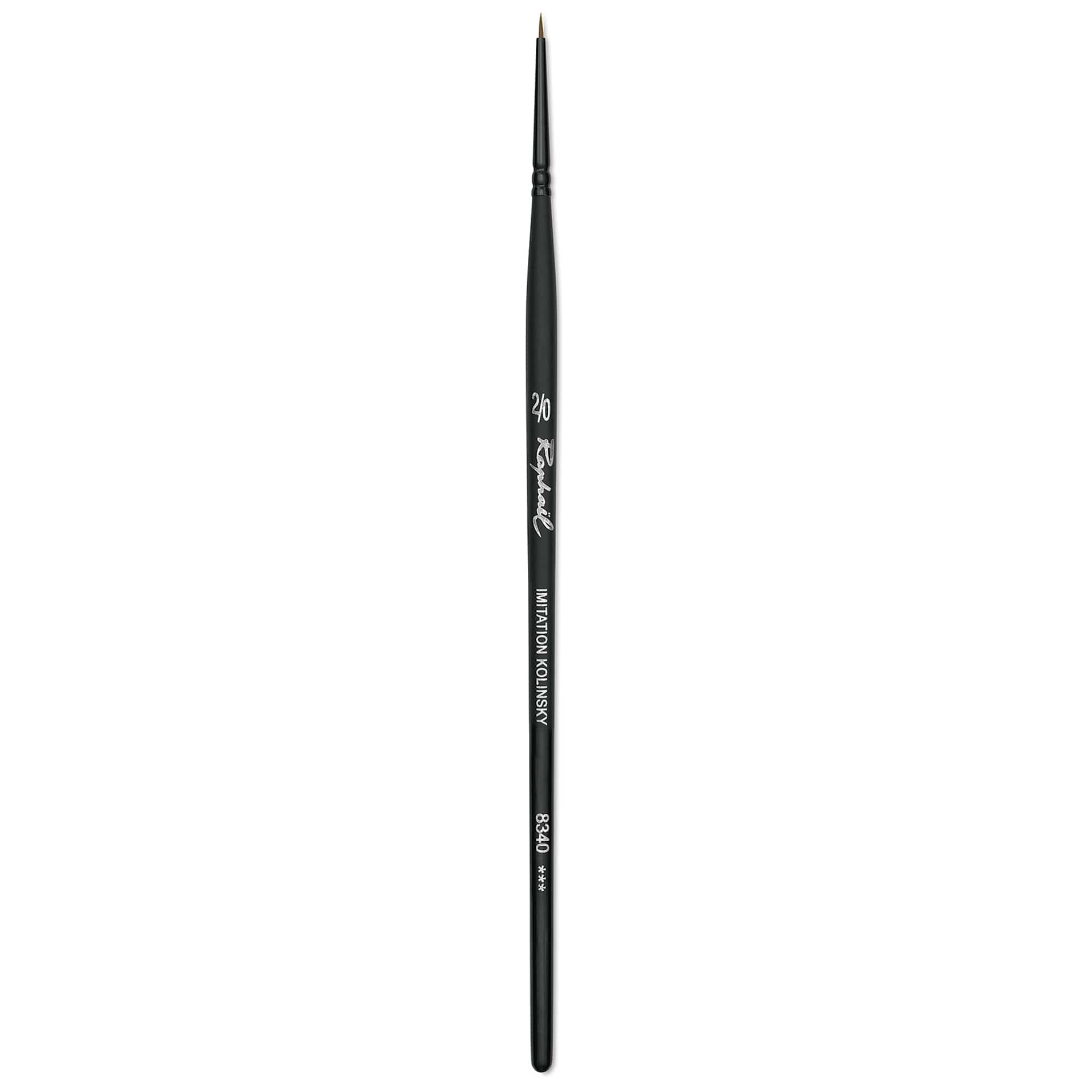 Raphaël Stradivarius Synthetic Kolinsky Sable Brush - Spotter, Size 2/0, Short Handle