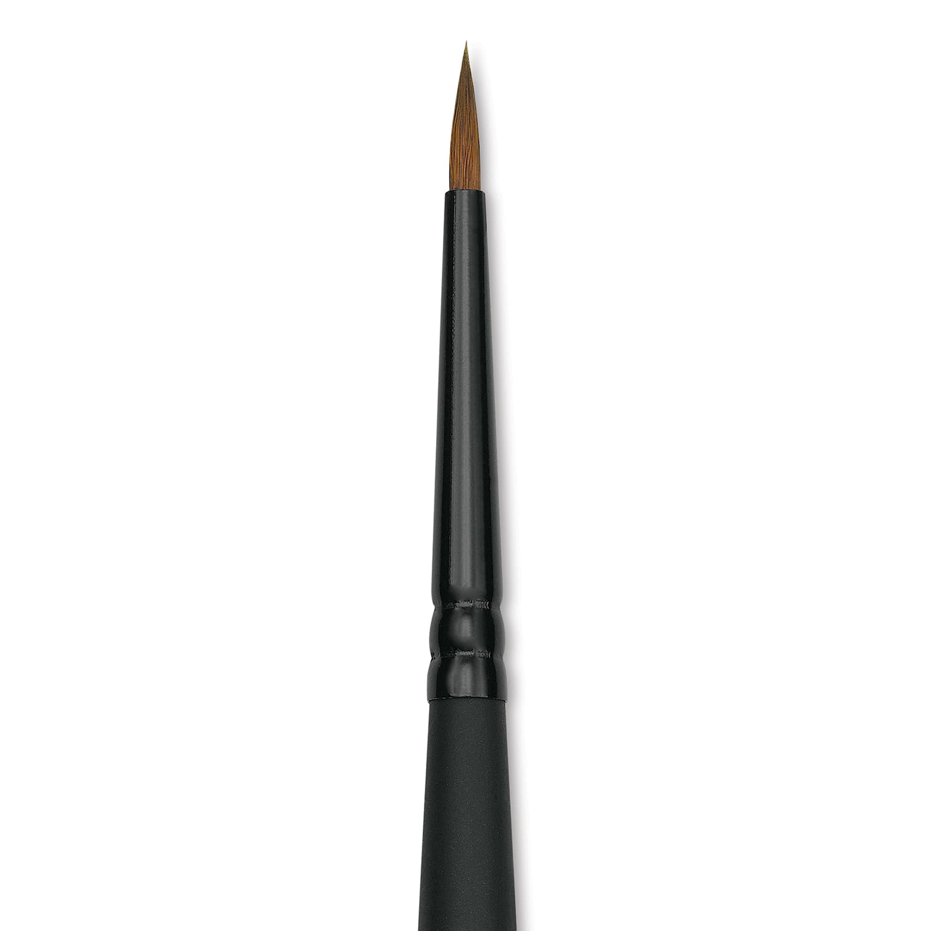 Raphaël Stradivarius Synthetic Kolinsky Sable Brush - Spotter, Size 3, Short Handle (close-up)