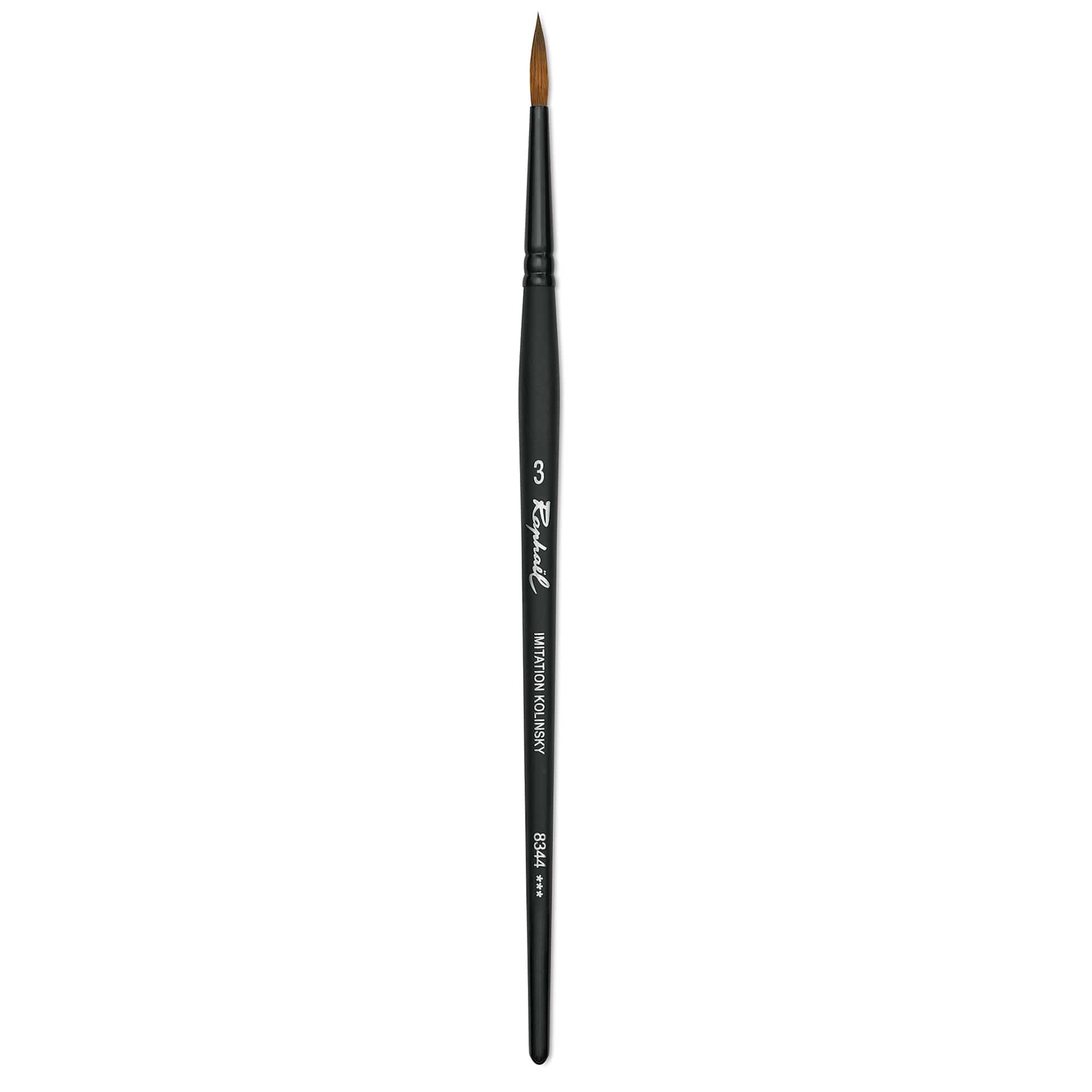Raphaël Stradivarius Synthetic Kolinsky Sable Brush - Round, Size 3, Short Handle
