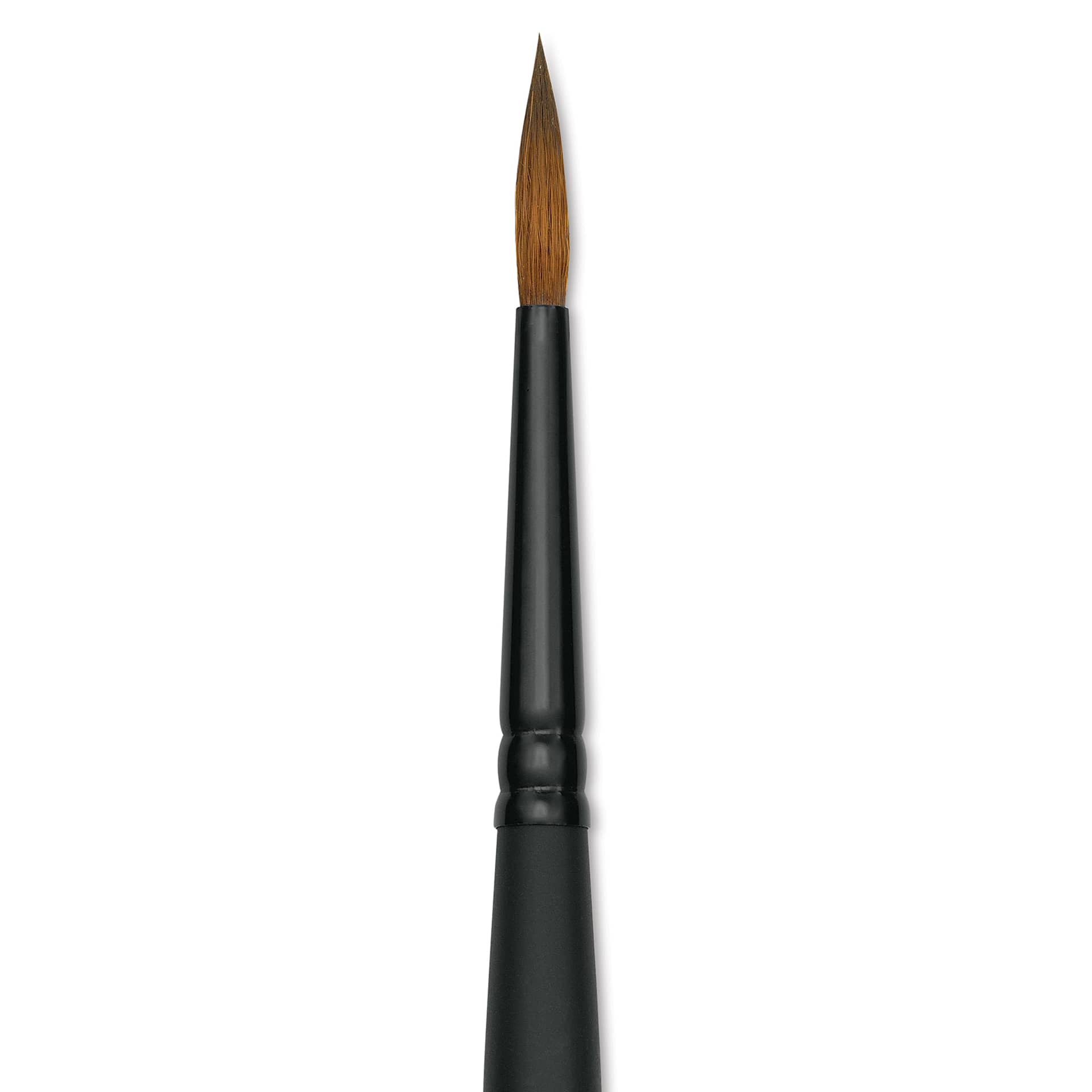 Raphaël Stradivarius Synthetic Kolinsky Sable Brush - Round, Size 3, Short Handle (close-up)