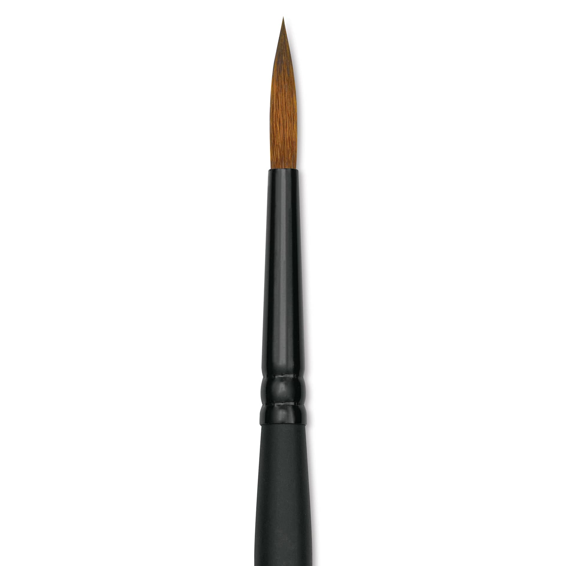 Raphaël Stradivarius Synthetic Kolinsky Sable Brush - Round, Size 4, Short Handle (close-up)
