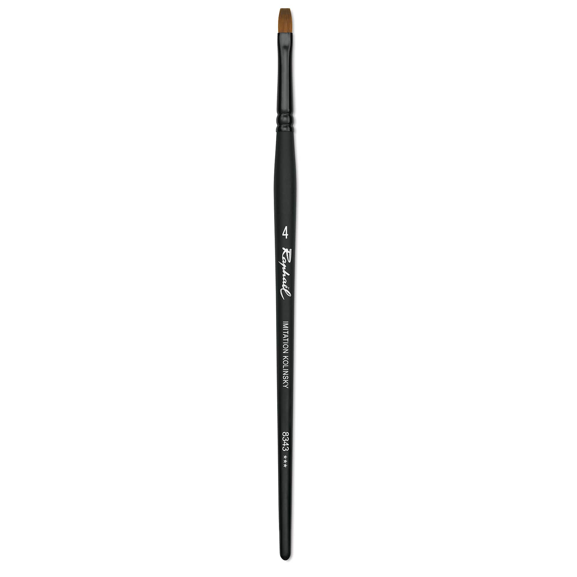 Raphaël Stradivarius Synthetic Kolinsky Sable Brush - Flat, Size 4, Short Handle