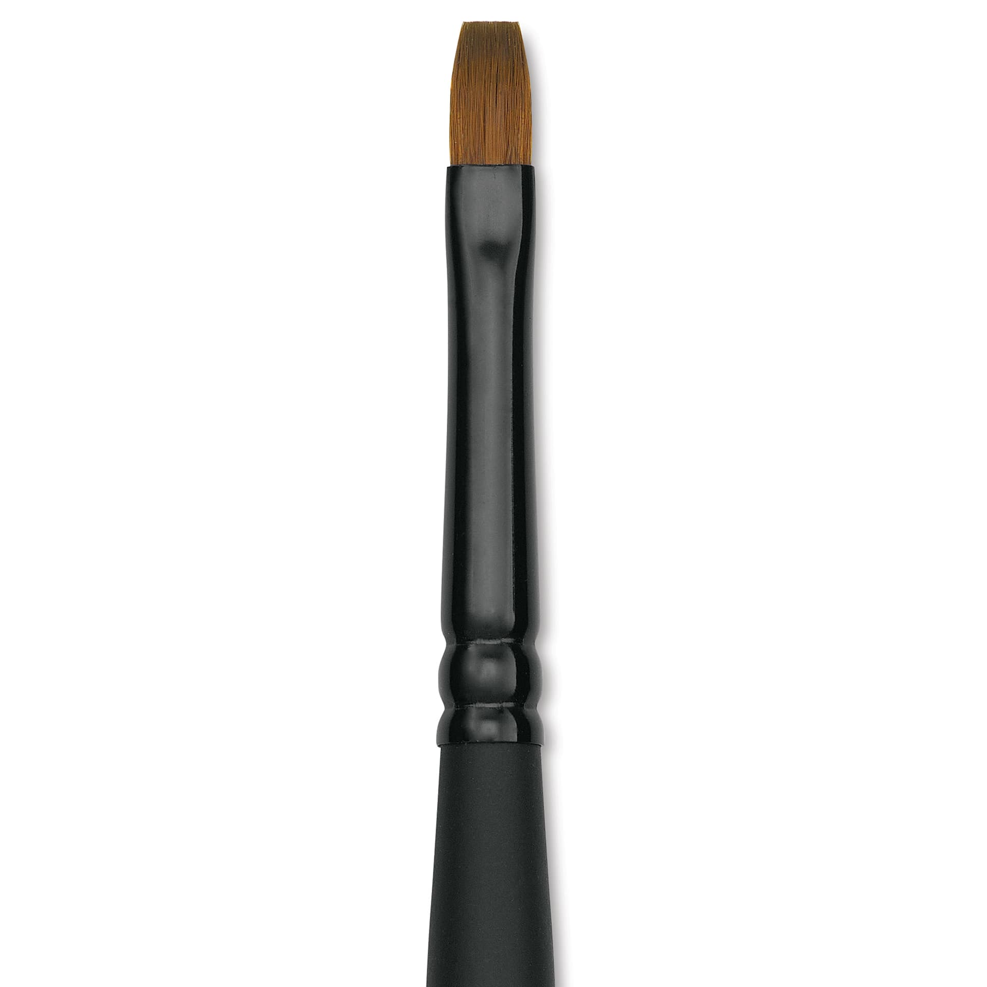 Raphaël Stradivarius Synthetic Kolinsky Sable Brush - Flat, Size 4, Short Handle (close-up)