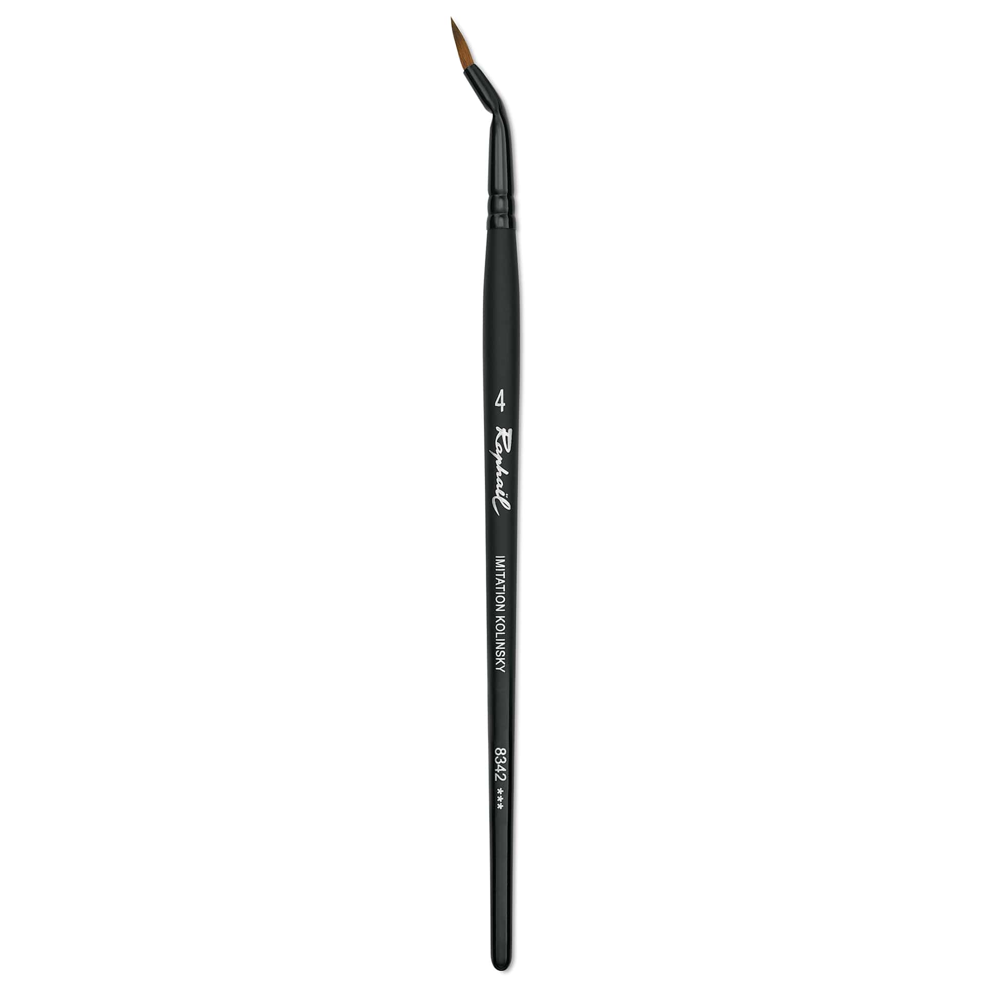 Raphaël Stradivarius Synthetic Kolinsky Sable Brush - Curved Round, Size 4, Short Handle