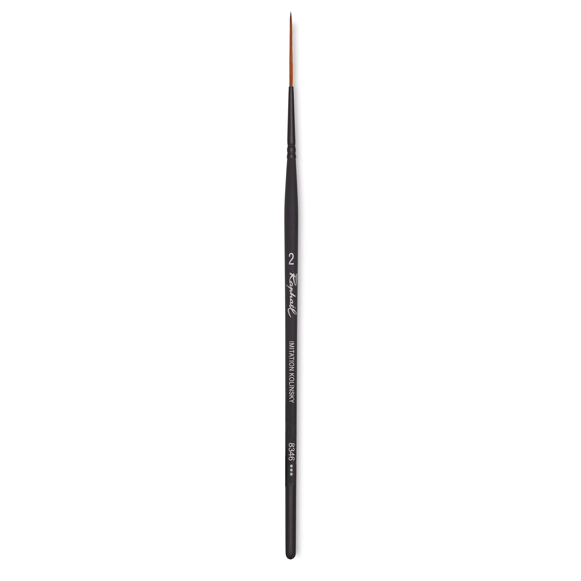 Raphaël Stradivarius Synthetic Kolinsky Sable Brush - Rigger, Size 2, Short Handle