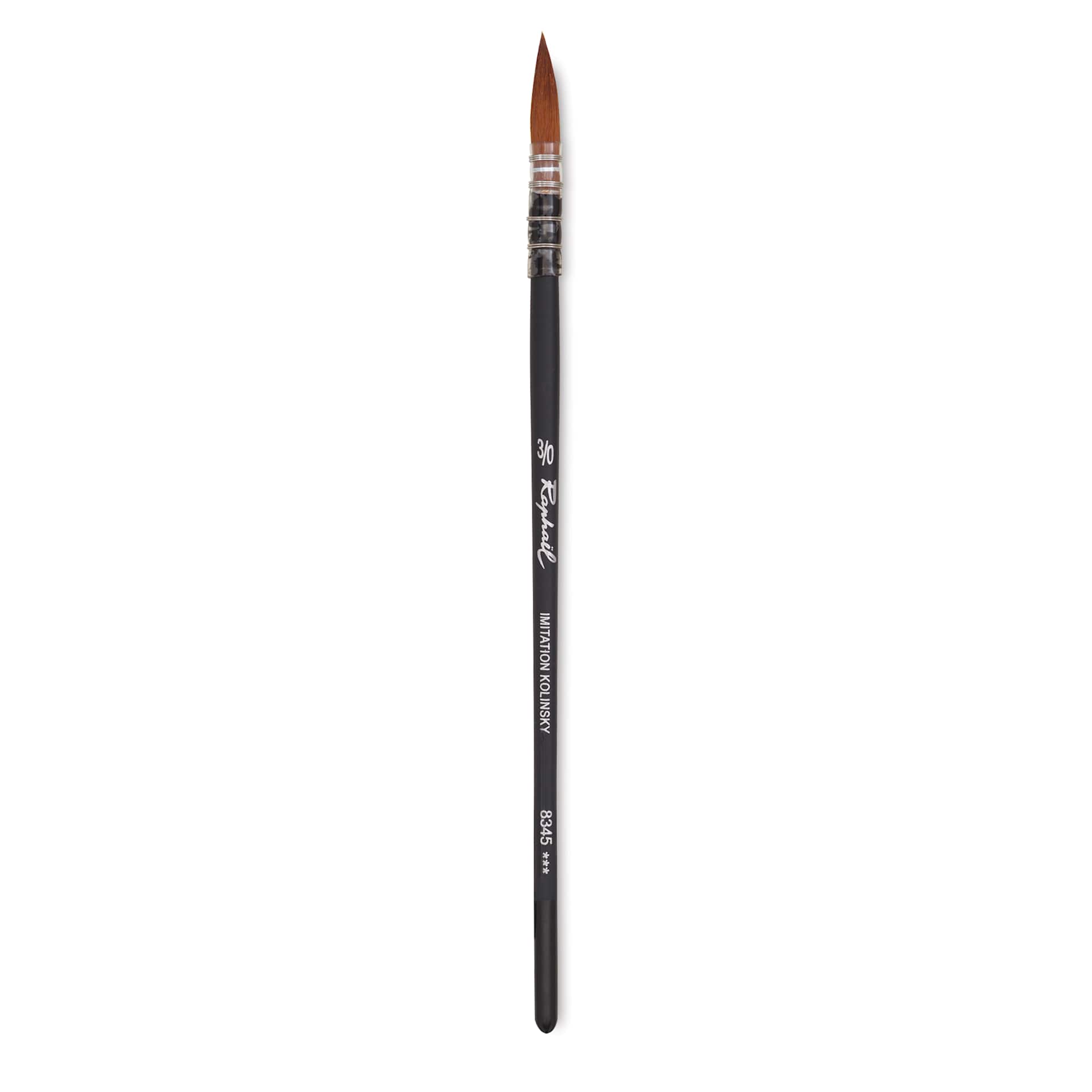 Raphaël Stradivarius Synthetic Kolinsky Sable Brush - Mop, Size 3/0, Short Handle