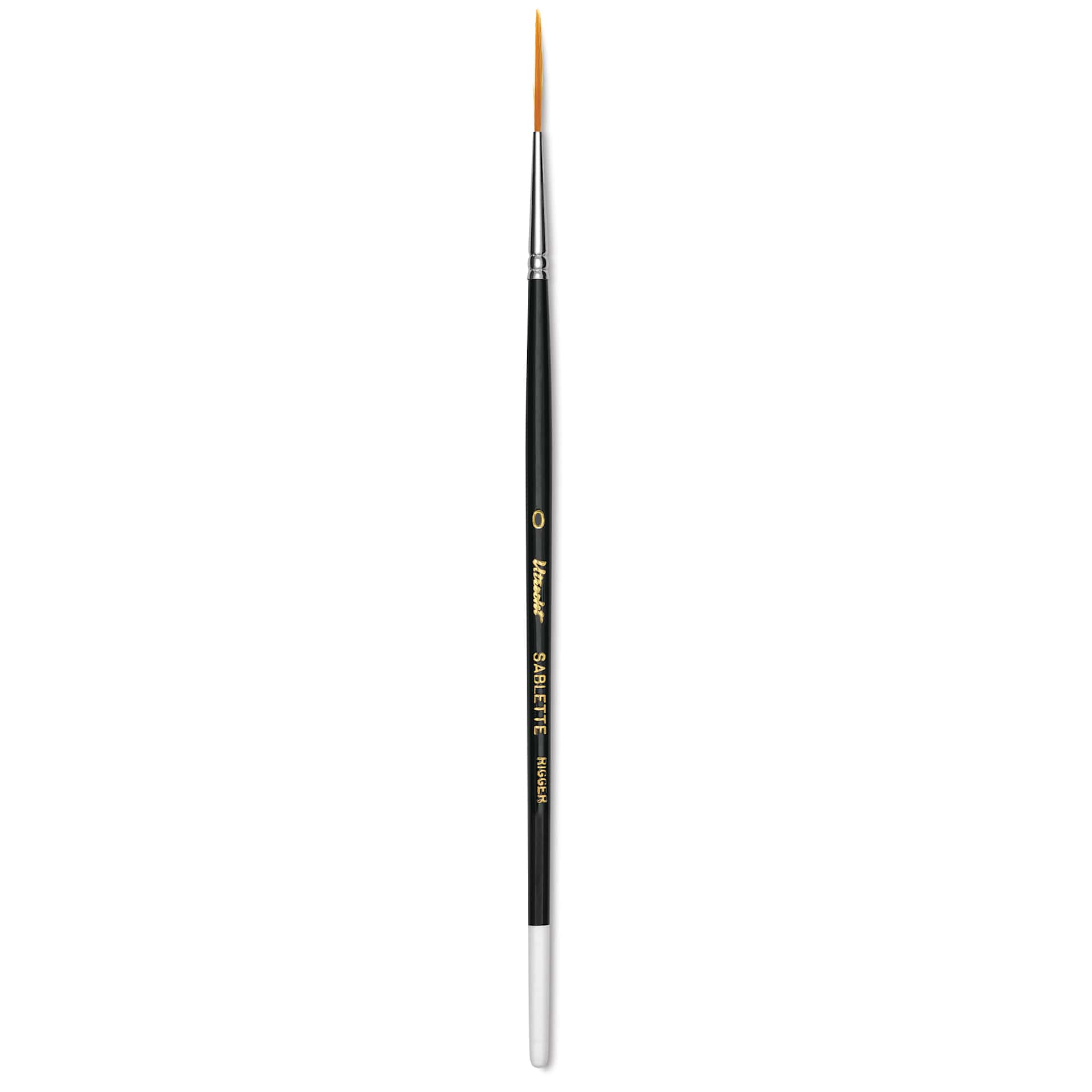 Utrecht Synthetic Sablette Brush - Short Handle, Rigger, Size 0