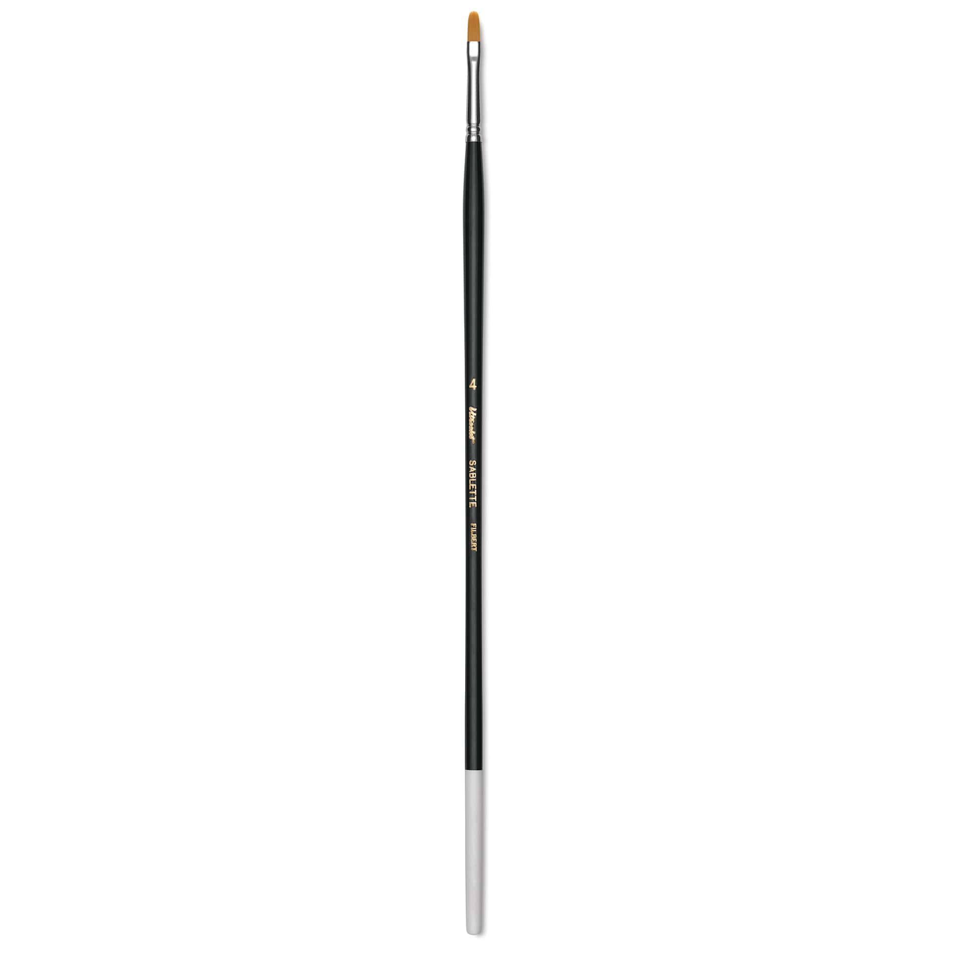 Utrecht Synthetic Sablette Brush - Long Handle, Filbert, Size 4