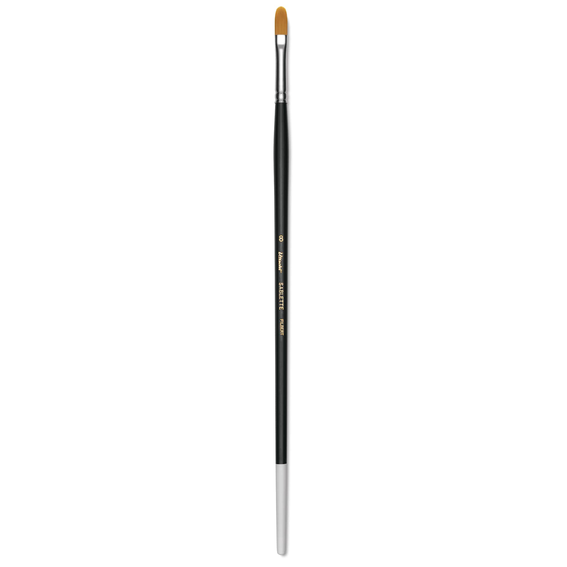 Utrecht Synthetic Sablette Brush - Long Handle, Filbert, Size 8