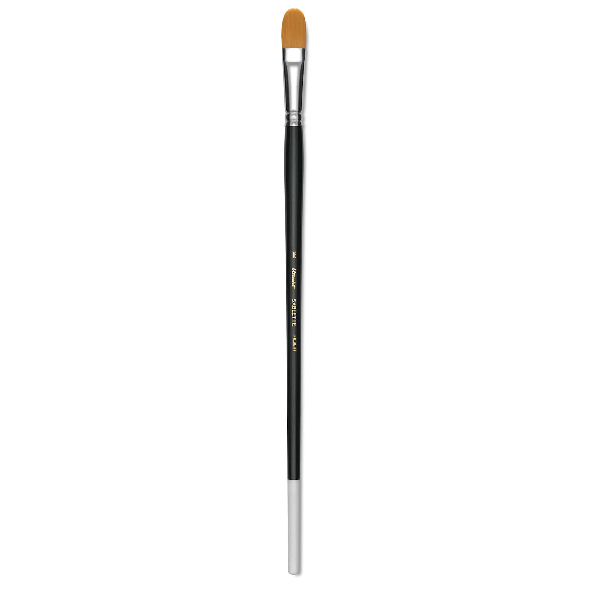 Utrecht Synthetic Sablette Brush - Long Handle, Filbert, Size 16