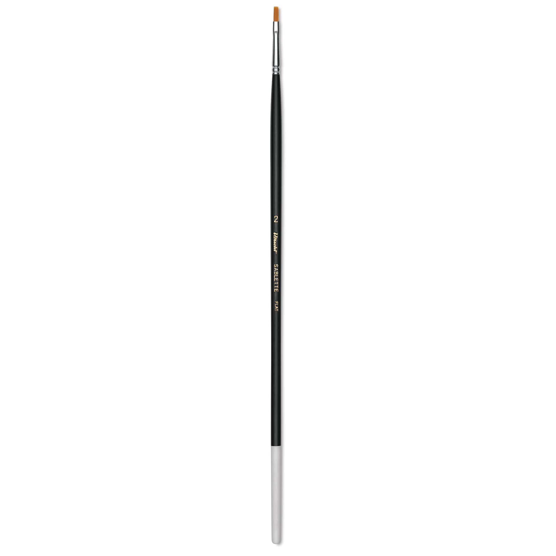 Utrecht Synthetic Sablette Brush - Long Handle, Flat, Size 2