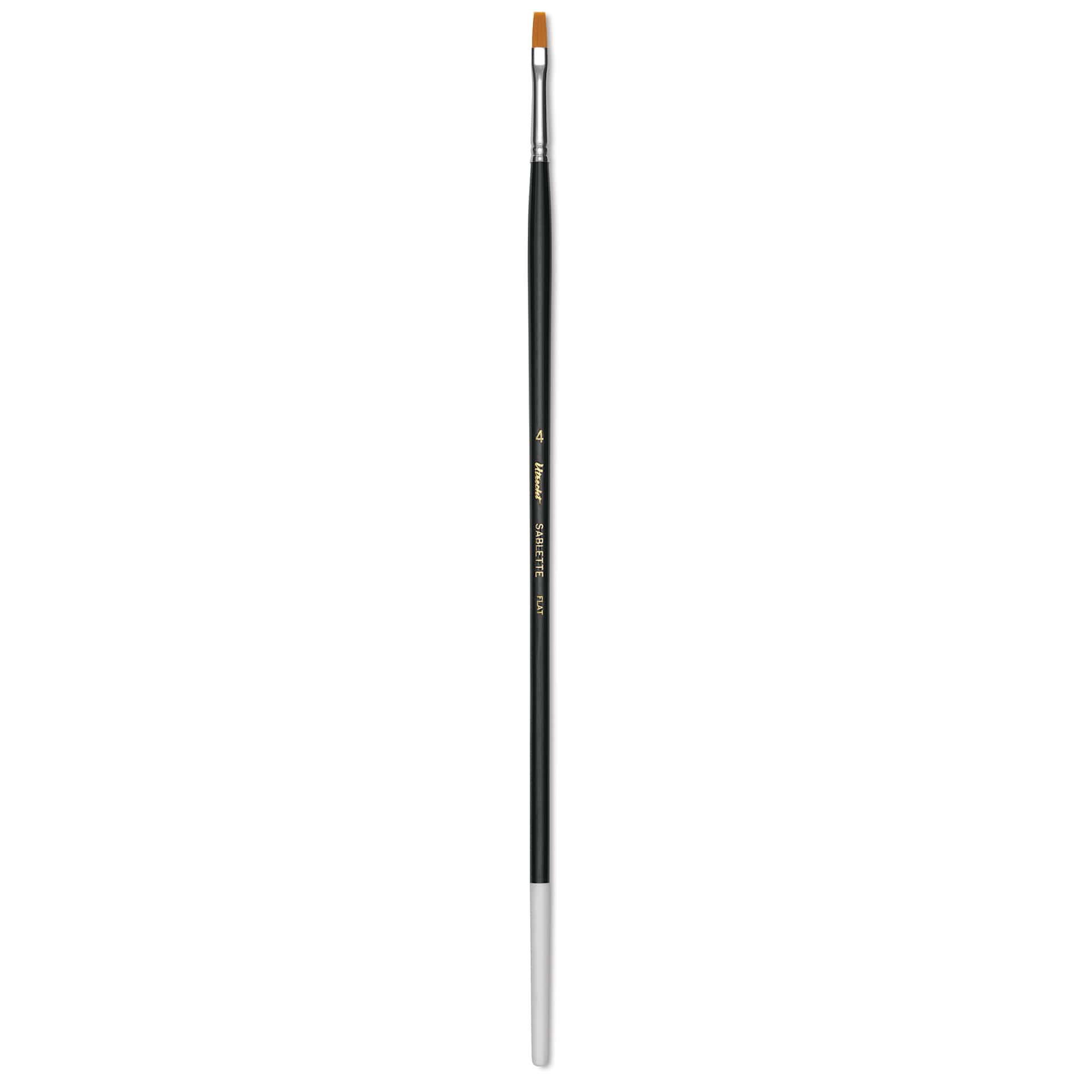 Utrecht Synthetic Sablette Brush - Long Handle, Flat, Size 4