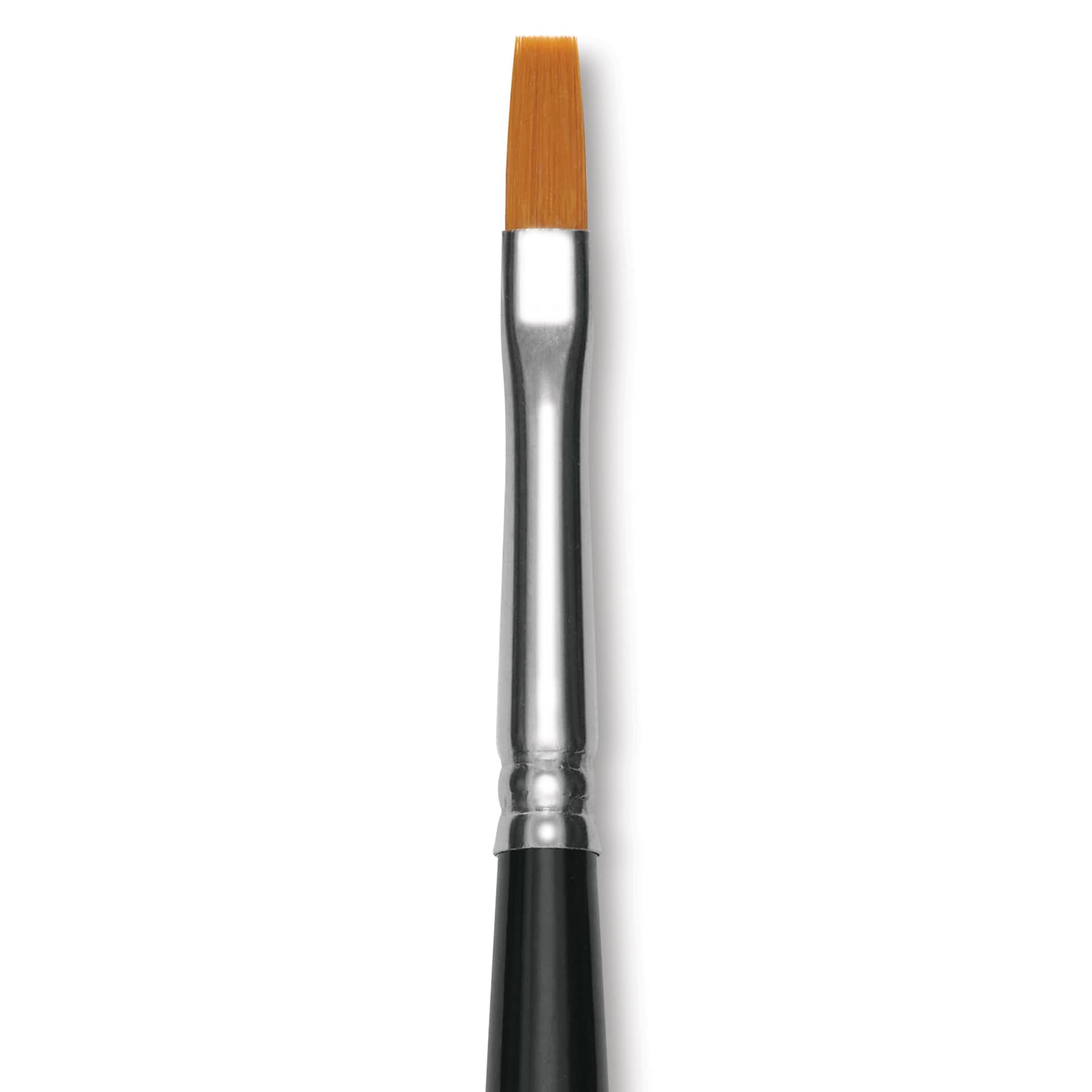 Utrecht Synthetic Sablette Brush - Long Handle, Flat, Size 4, close-up