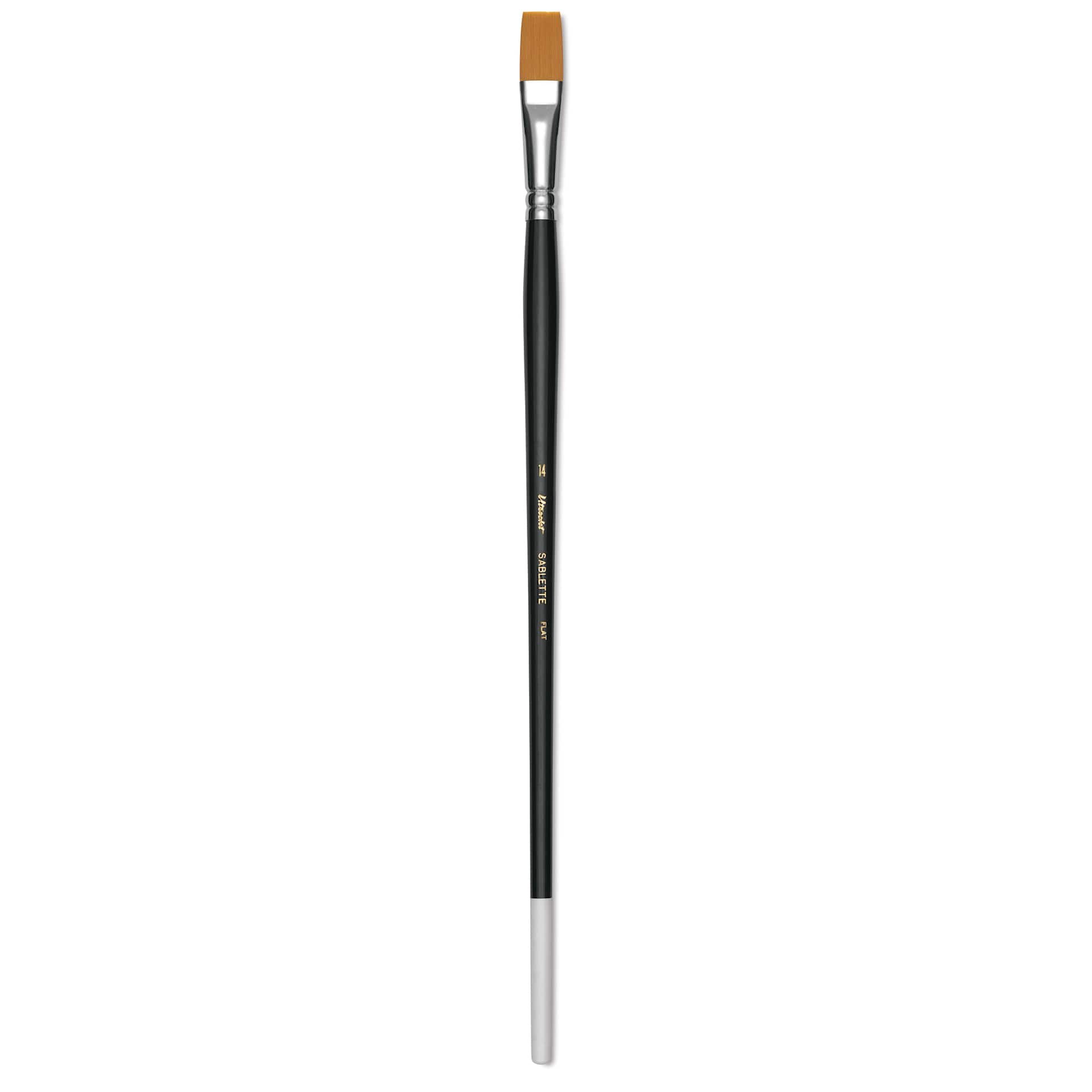 Utrecht Synthetic Sablette Brush - Long Handle, Flat, Size 14