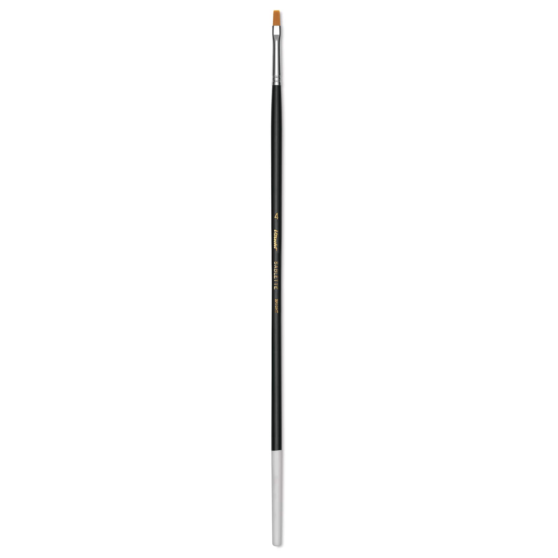 Utrecht Synthetic Sablette Brush - Long Handle, Bright, Size 4