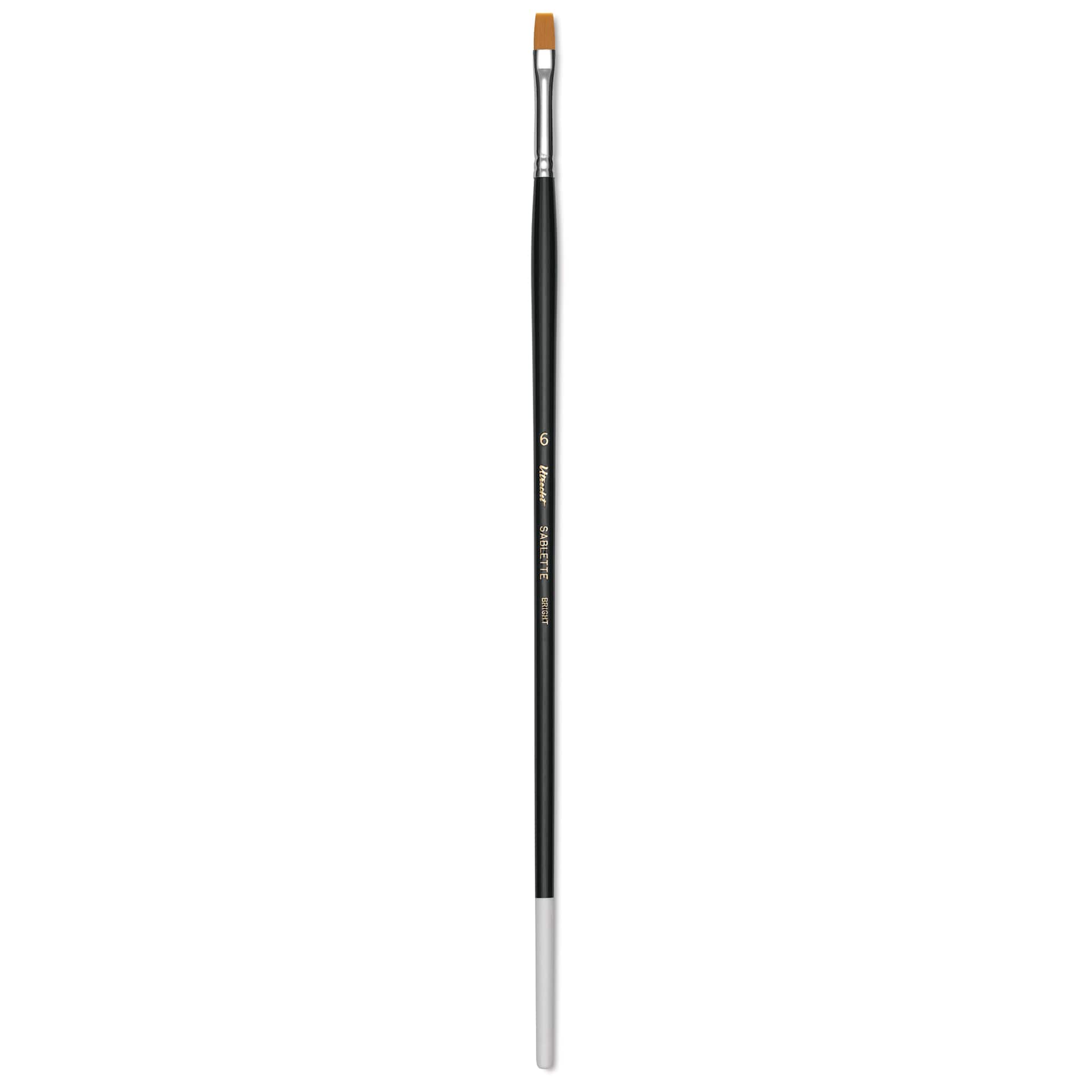 Utrecht Synthetic Sablette Brush - Long Handle, Bright, Size 6