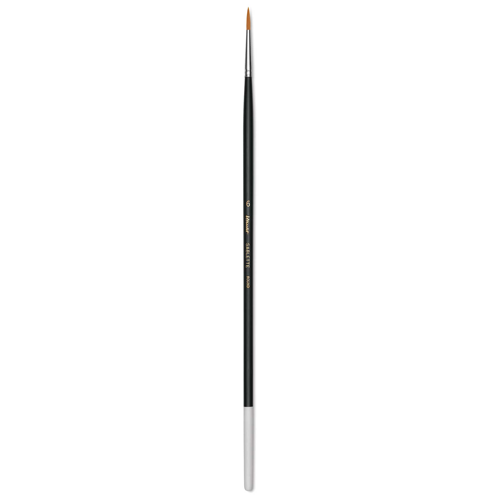 Utrecht Synthetic Sablette Brush - Long Handle, Round, Size 6
