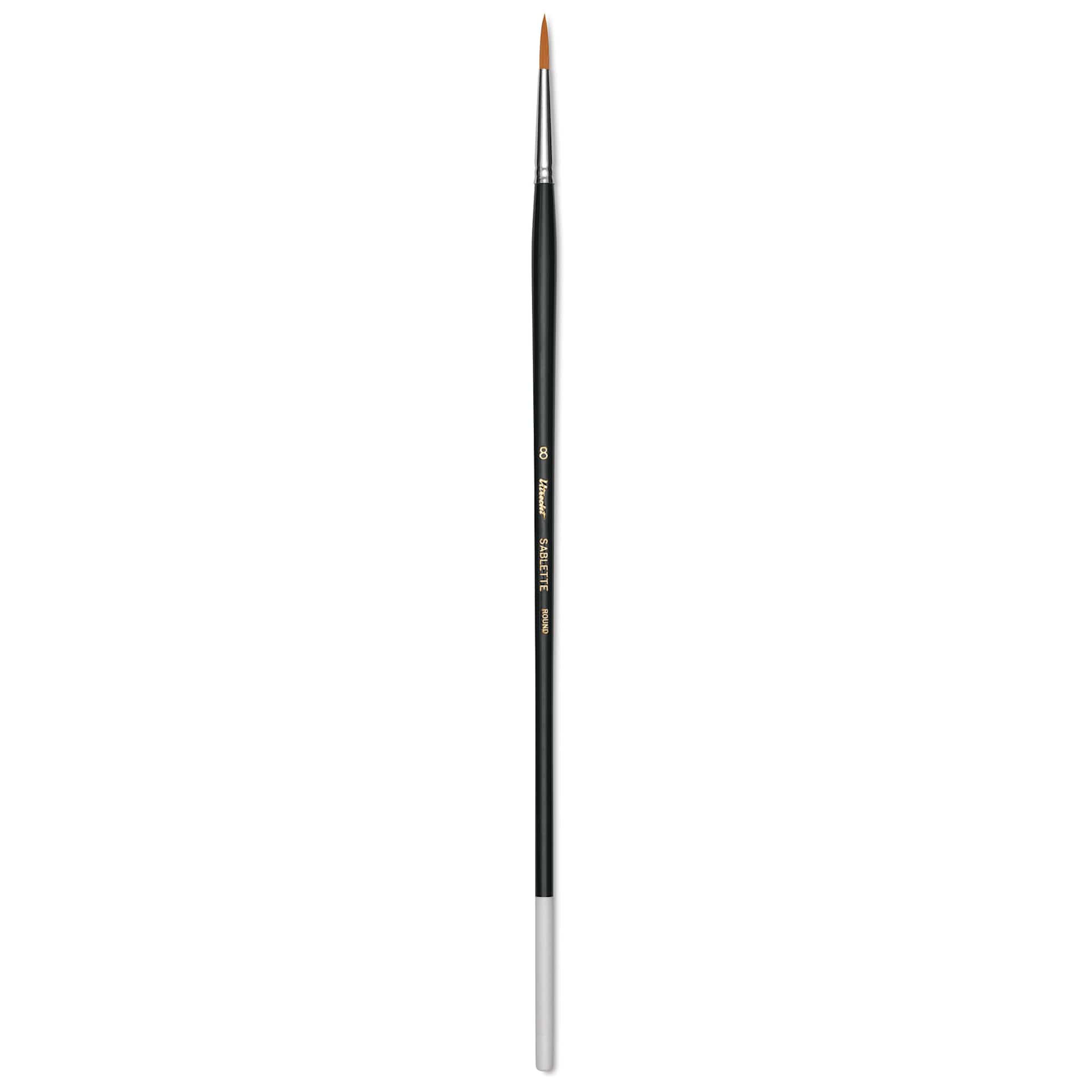Utrecht Synthetic Sablette Brush - Long Handle, Round, Size 8