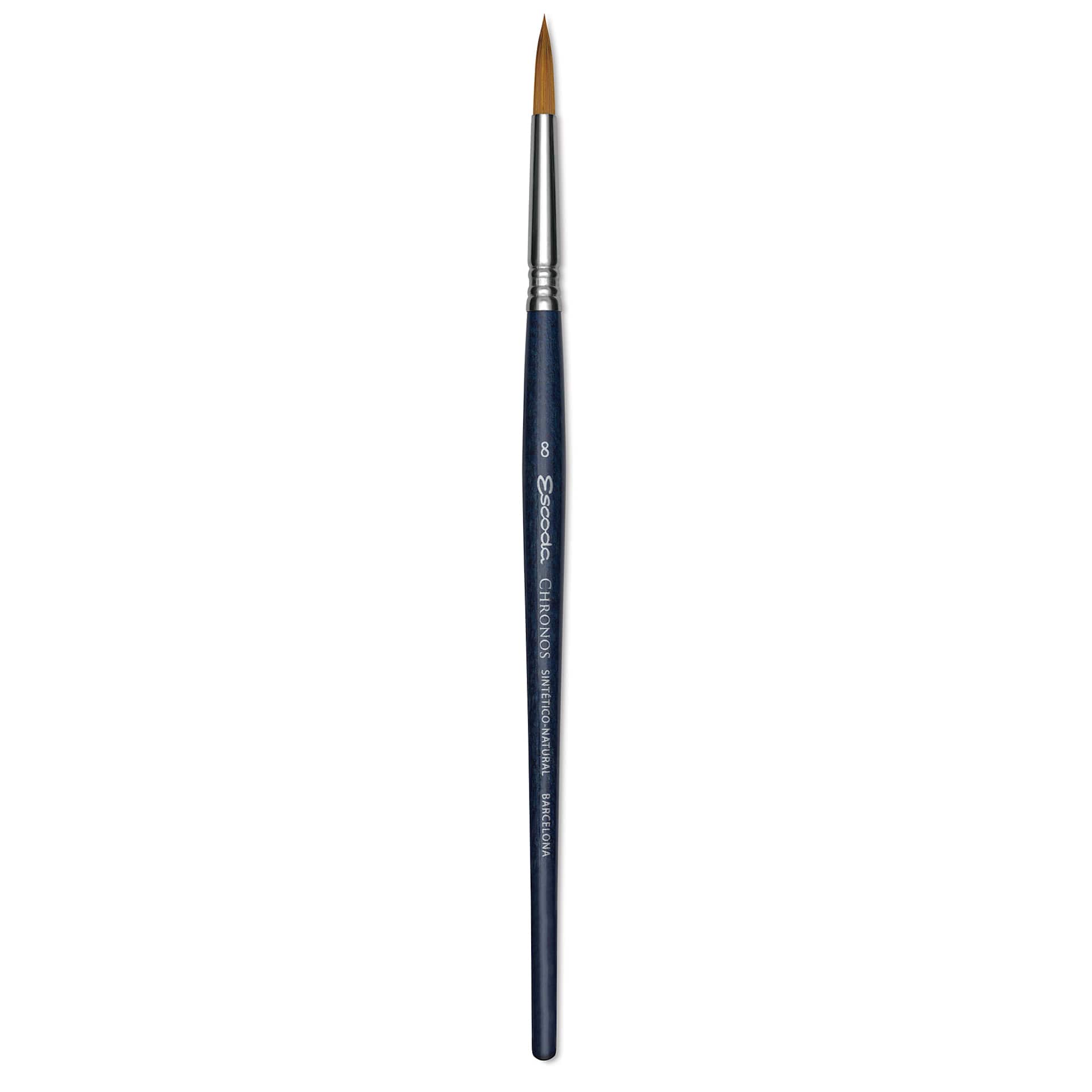 Escoda Chronos Brush - Short Handle, Round, Size 8