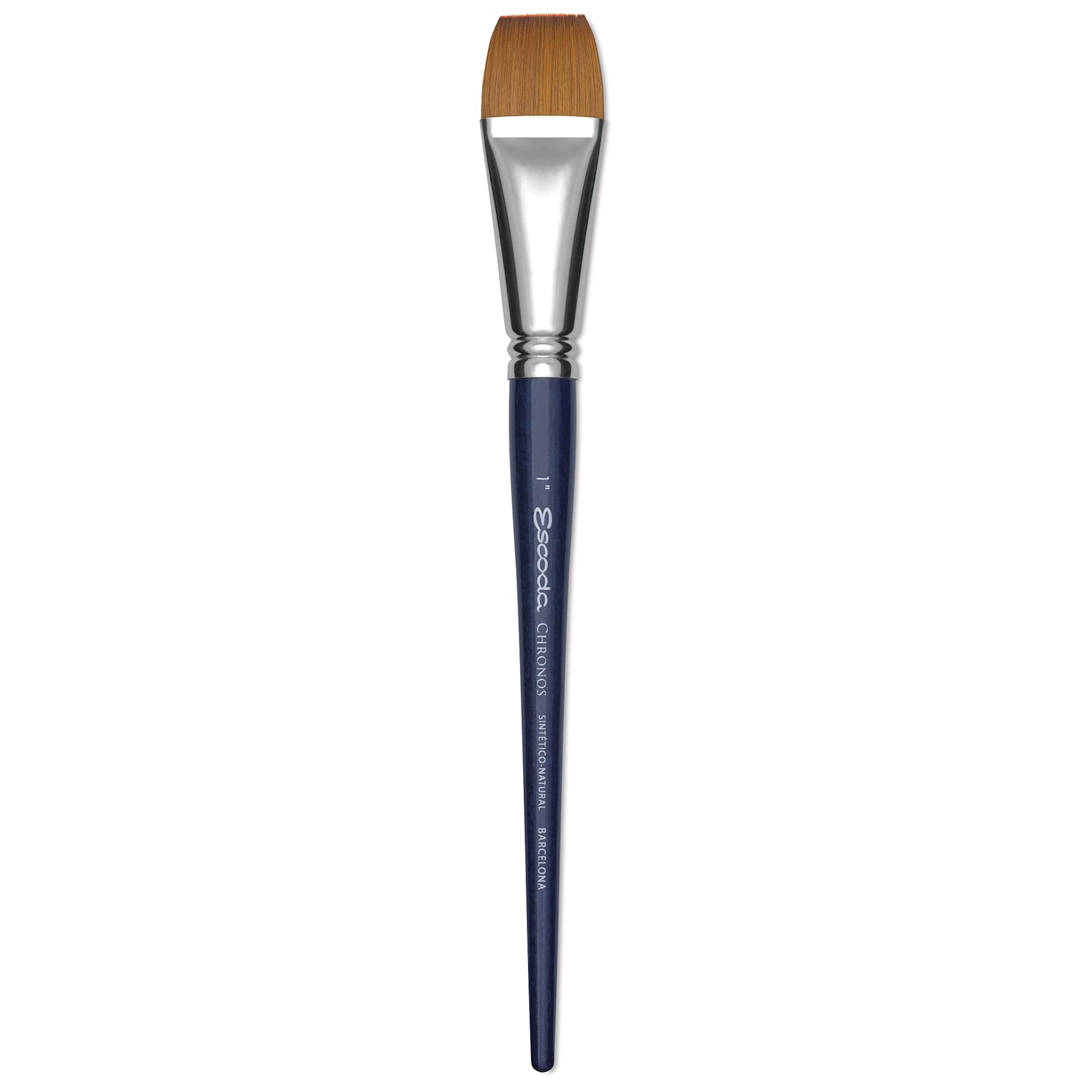 Escoda Chronos Brush - Short Handle, Bright, Size 1"