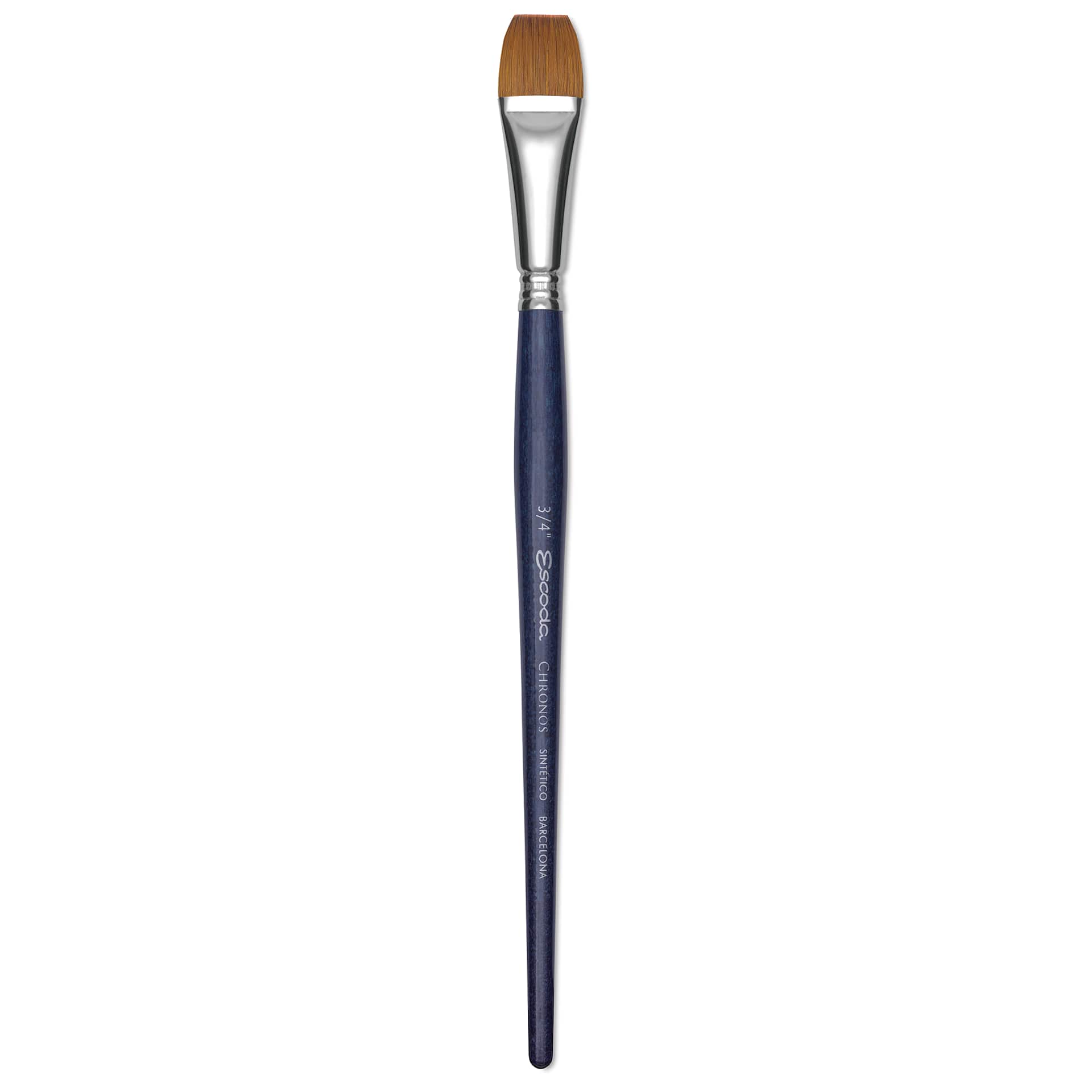 Escoda Chronos Brush - Short Handle, Bright, Size 3/4"