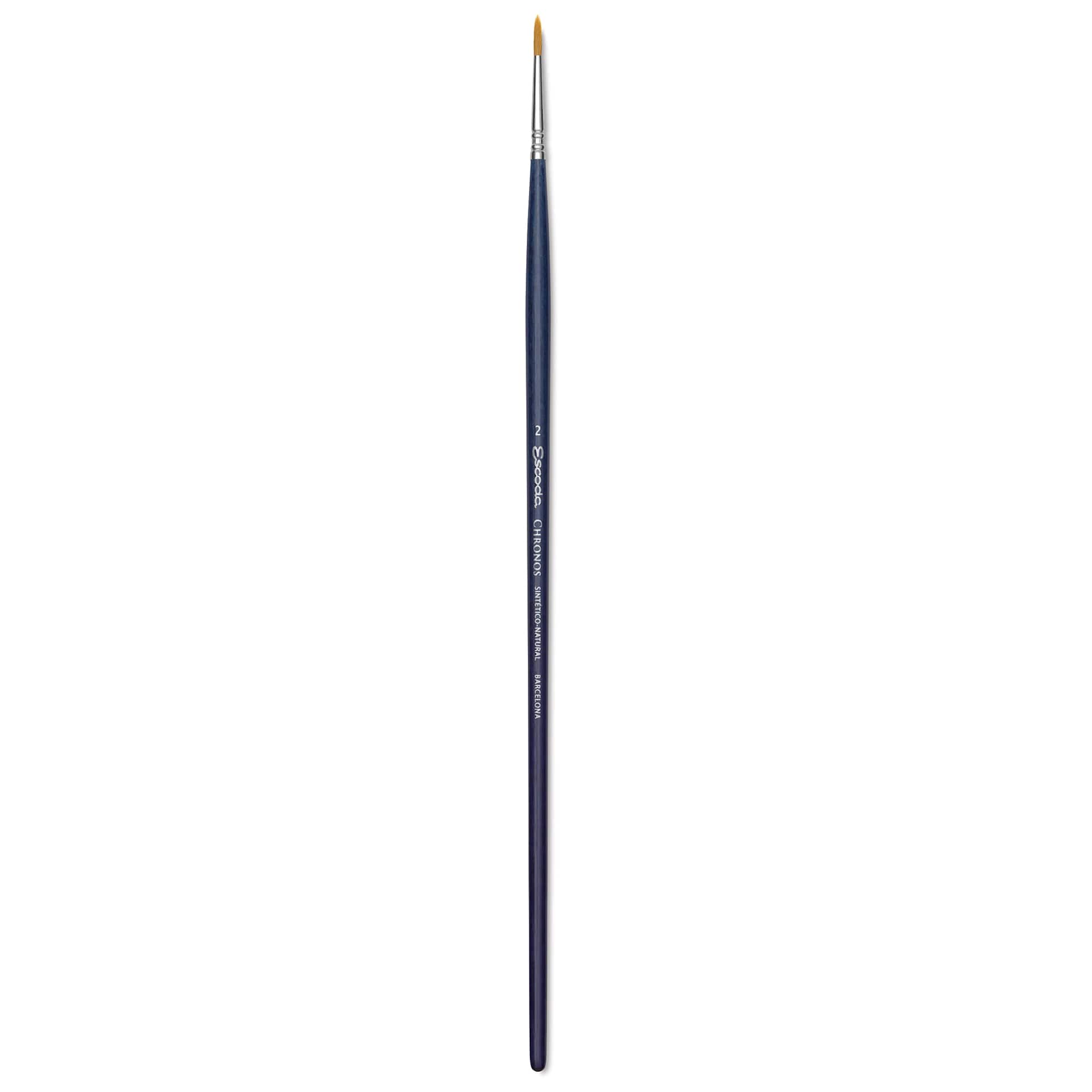 Escoda Chronos Brush - Long Handle, Round, Size 2
