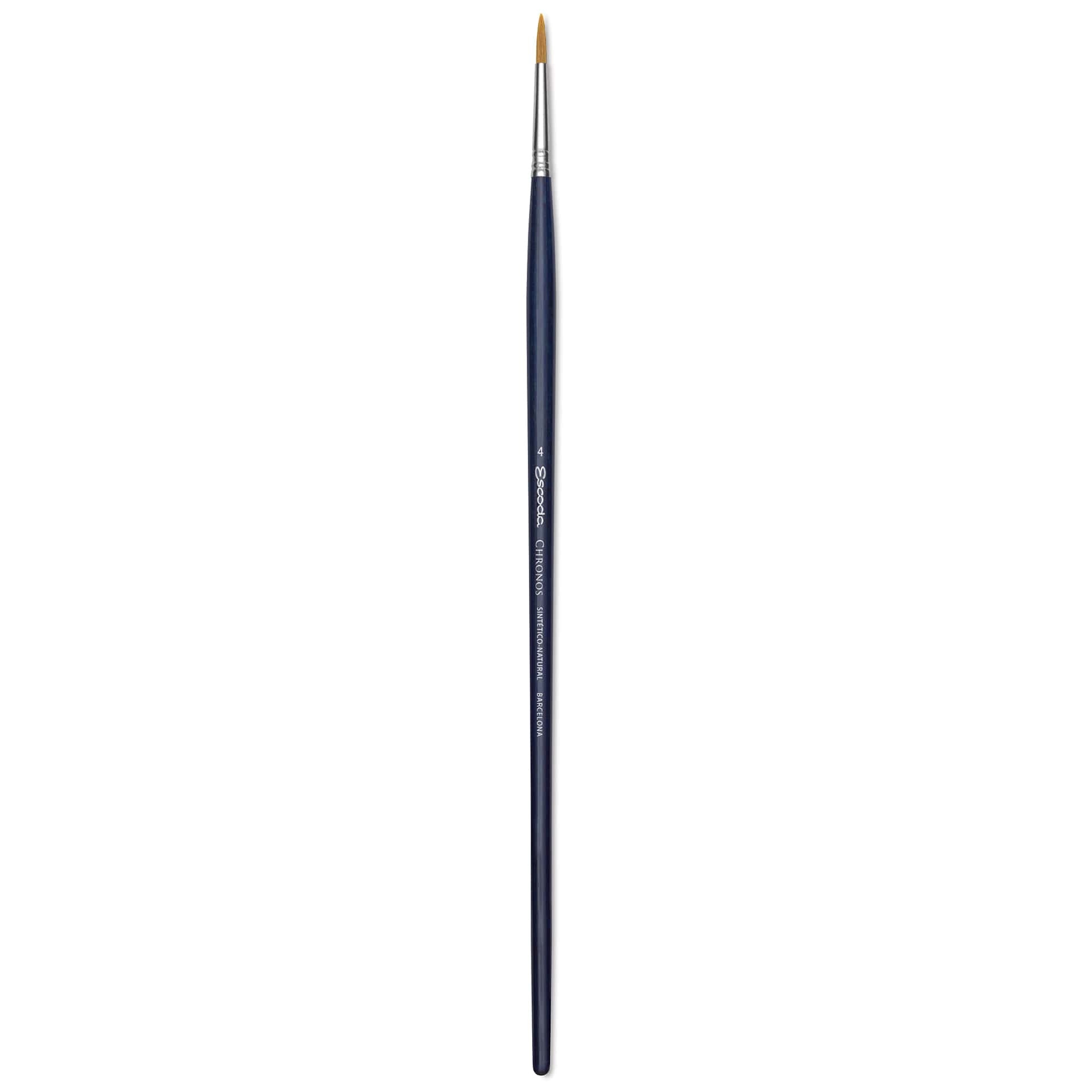 Escoda Chronos Brush - Long Handle, Round, Size 4
