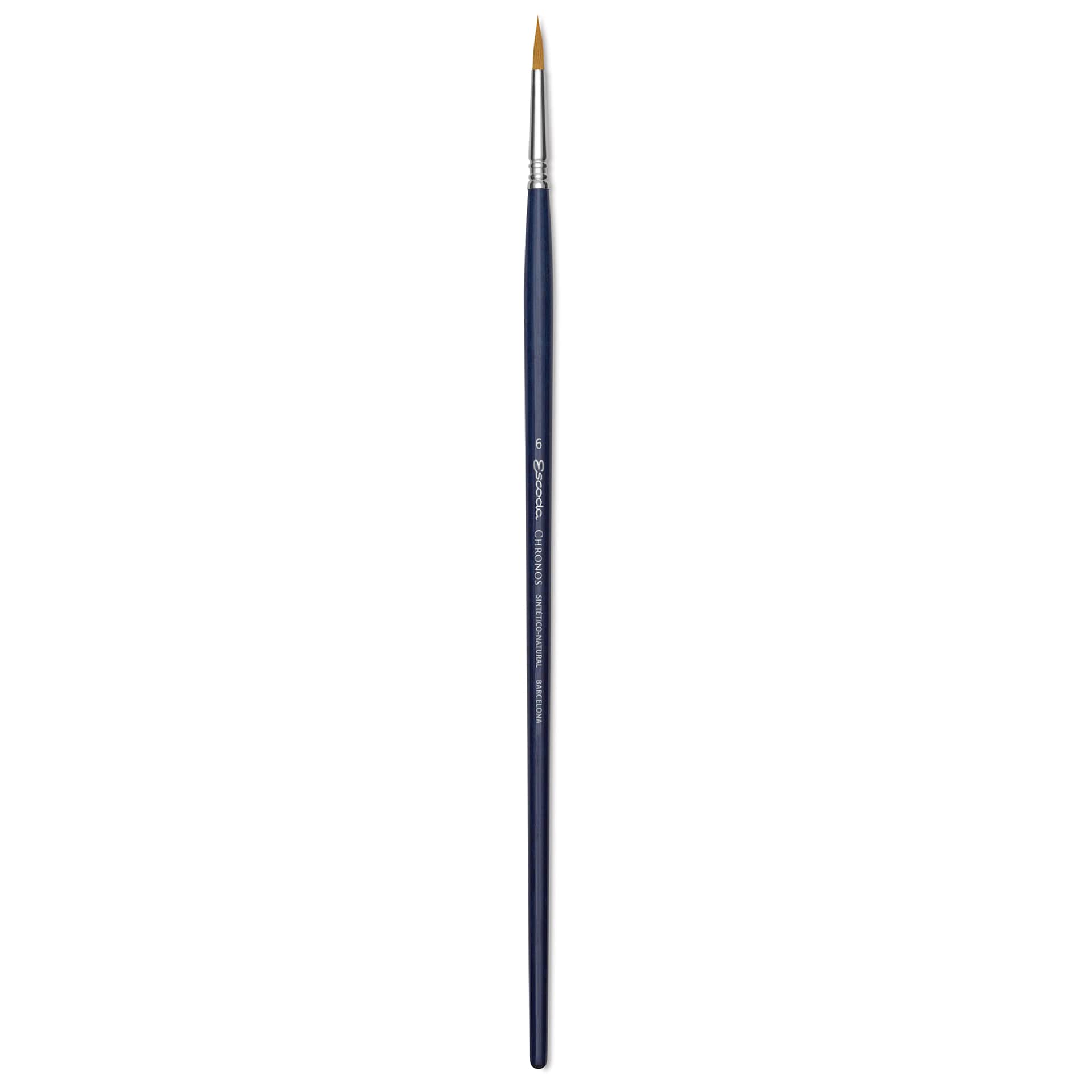 Escoda Chronos Brush - Long Handle, Round, Size 6