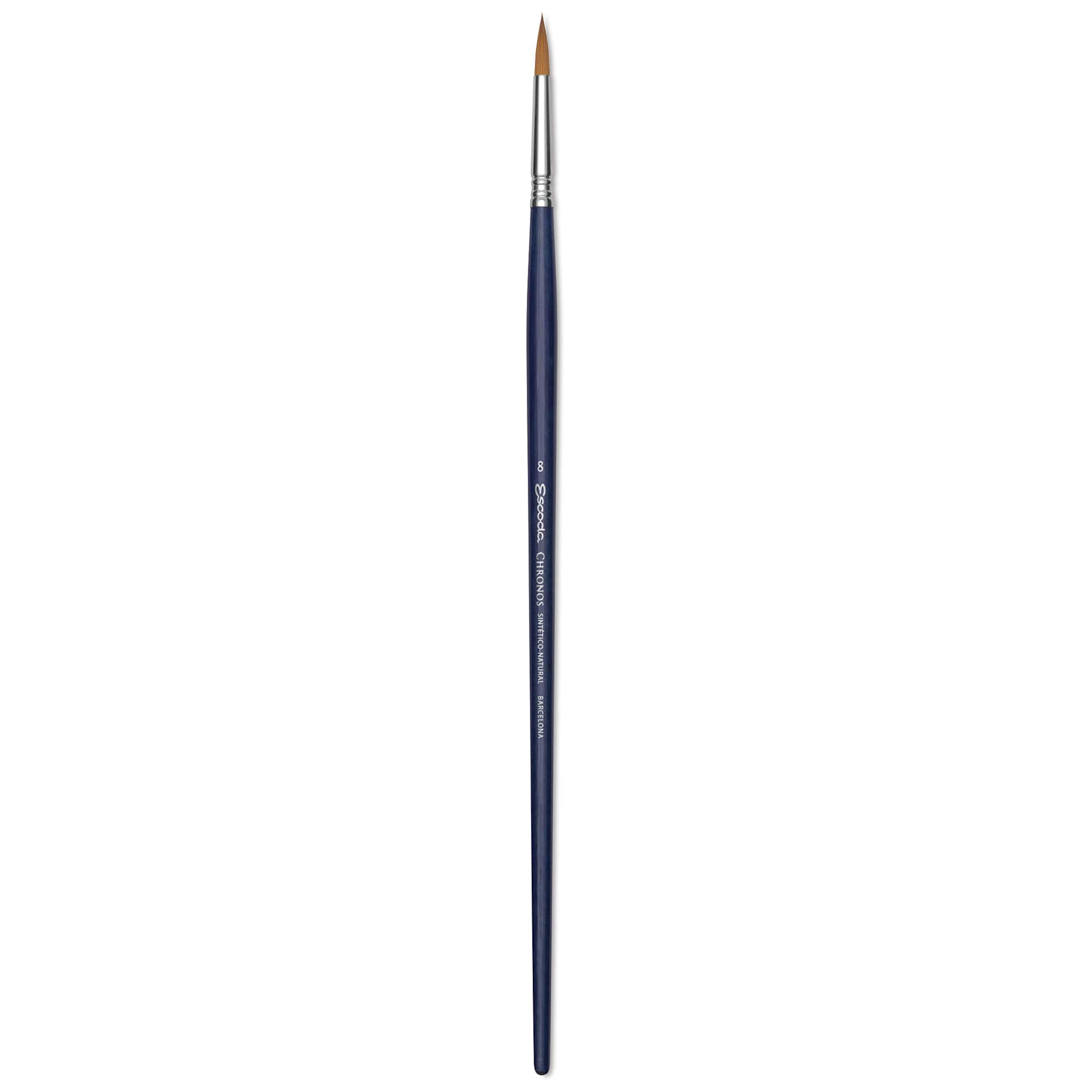 Escoda Chronos Brush - Long Handle, Round, Size 8