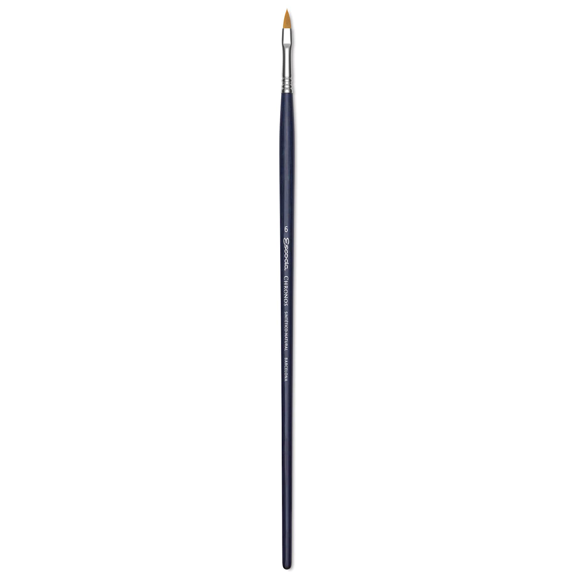 Escoda Chronos Brush - Long Handle, Filbert, Size 6