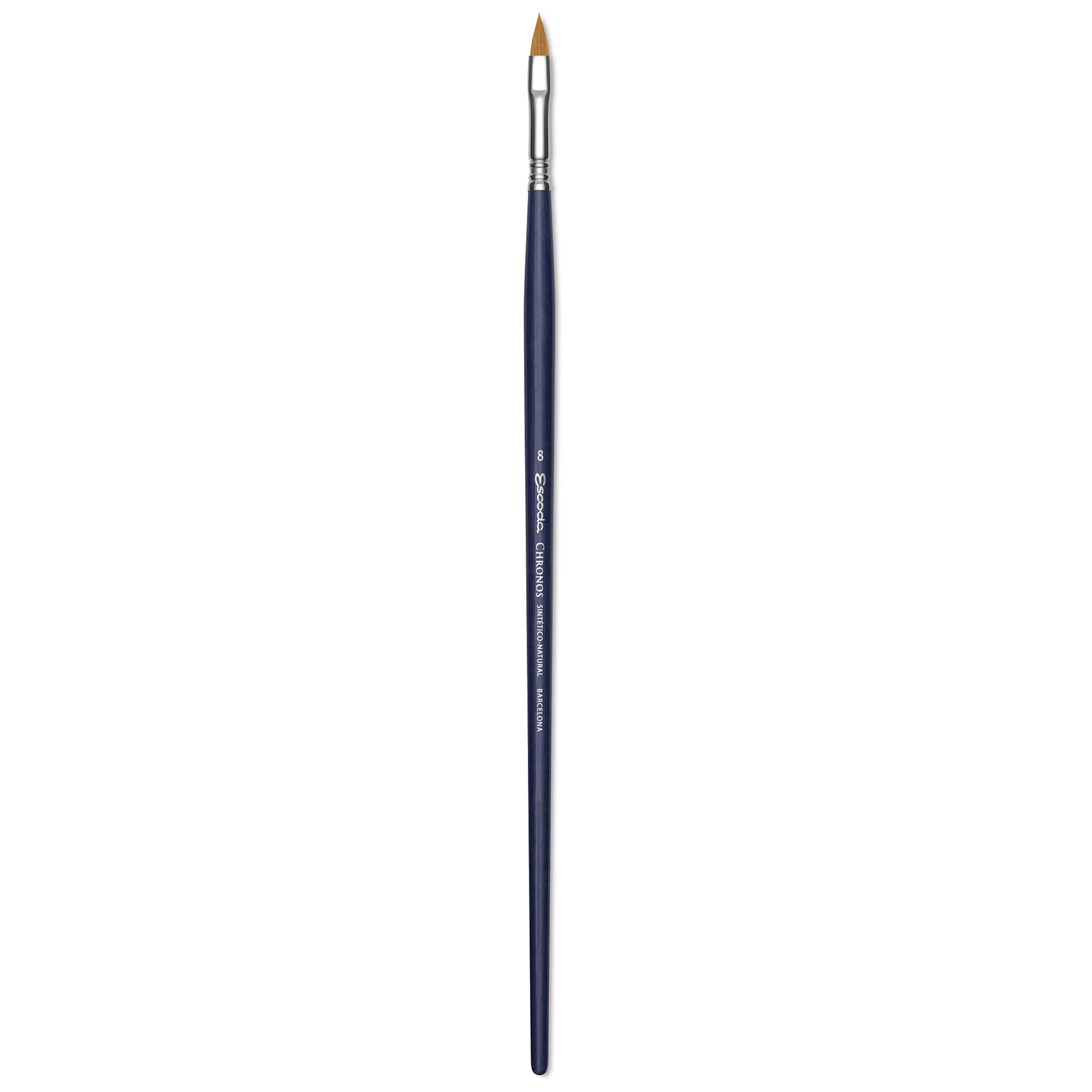 Escoda Chronos Brush - Long Handle, Filbert, Size 8