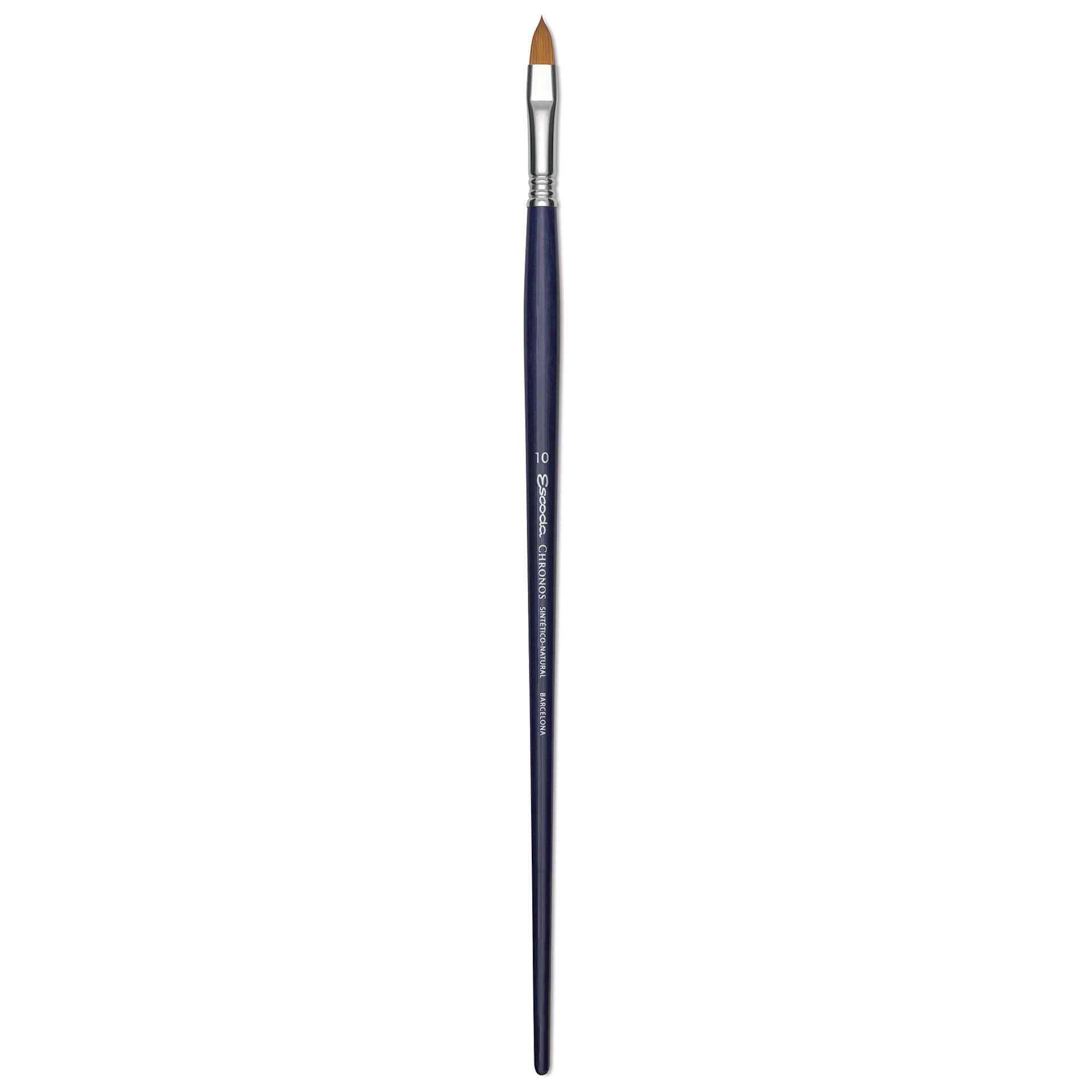 Escoda Chronos Brush - Long Handle, Filbert, Size 10
