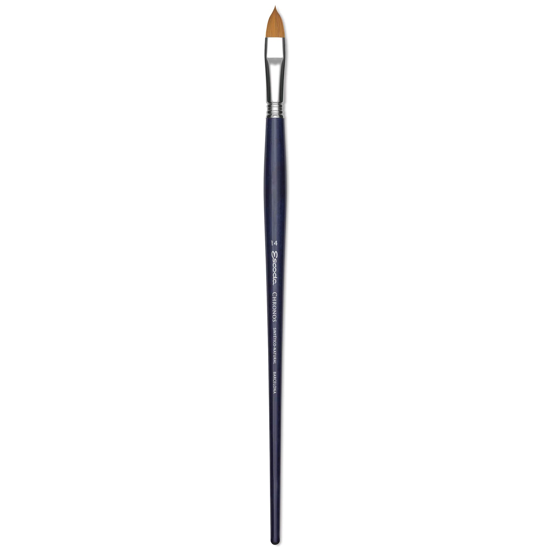 Escoda Chronos Brush - Long Handle, Filbert, Size 14