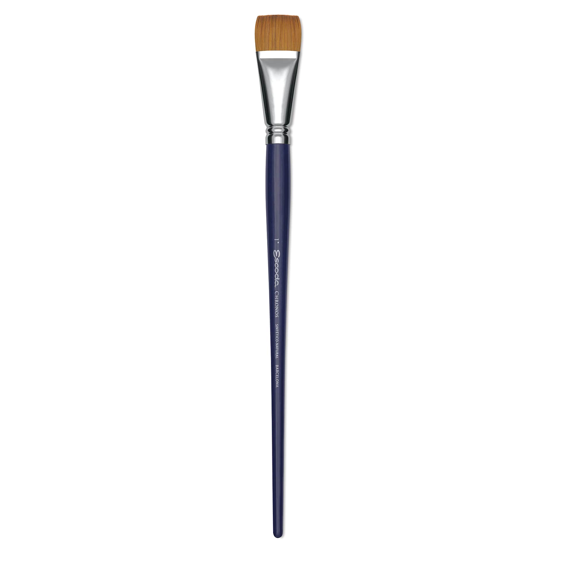 Escoda Chronos Brush - Long Handle, Bright, Size 1"