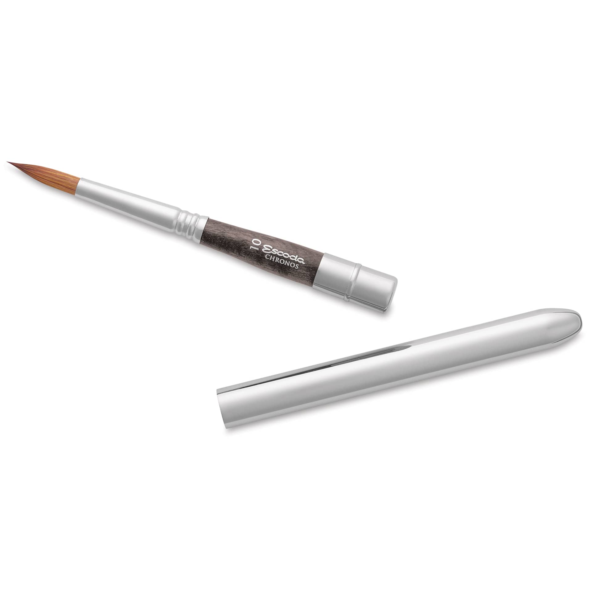Escoda Chronos Synthetic Blend Travel Brush - Round, Size 10, handle separated from brush