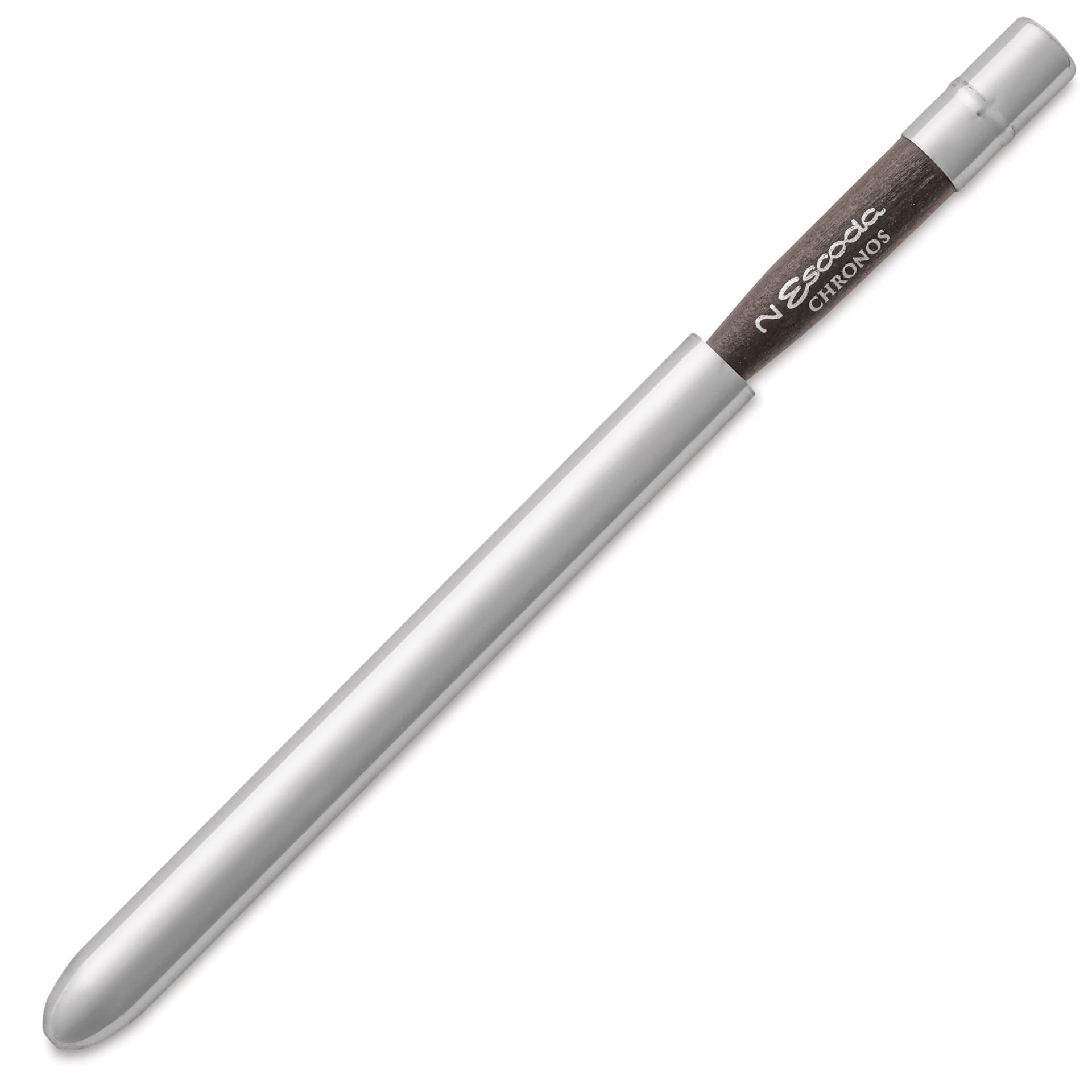 Escoda Chronos Synthetic Blend Travel Brush - Round, Size 2, brush inserted inside the handle