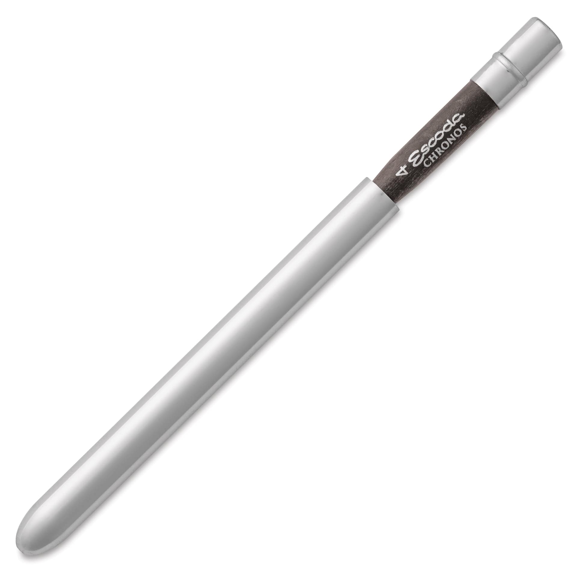 Escoda Chronos Synthetic Blend Travel Brush - Round, Size 4, brush inserted in the handle