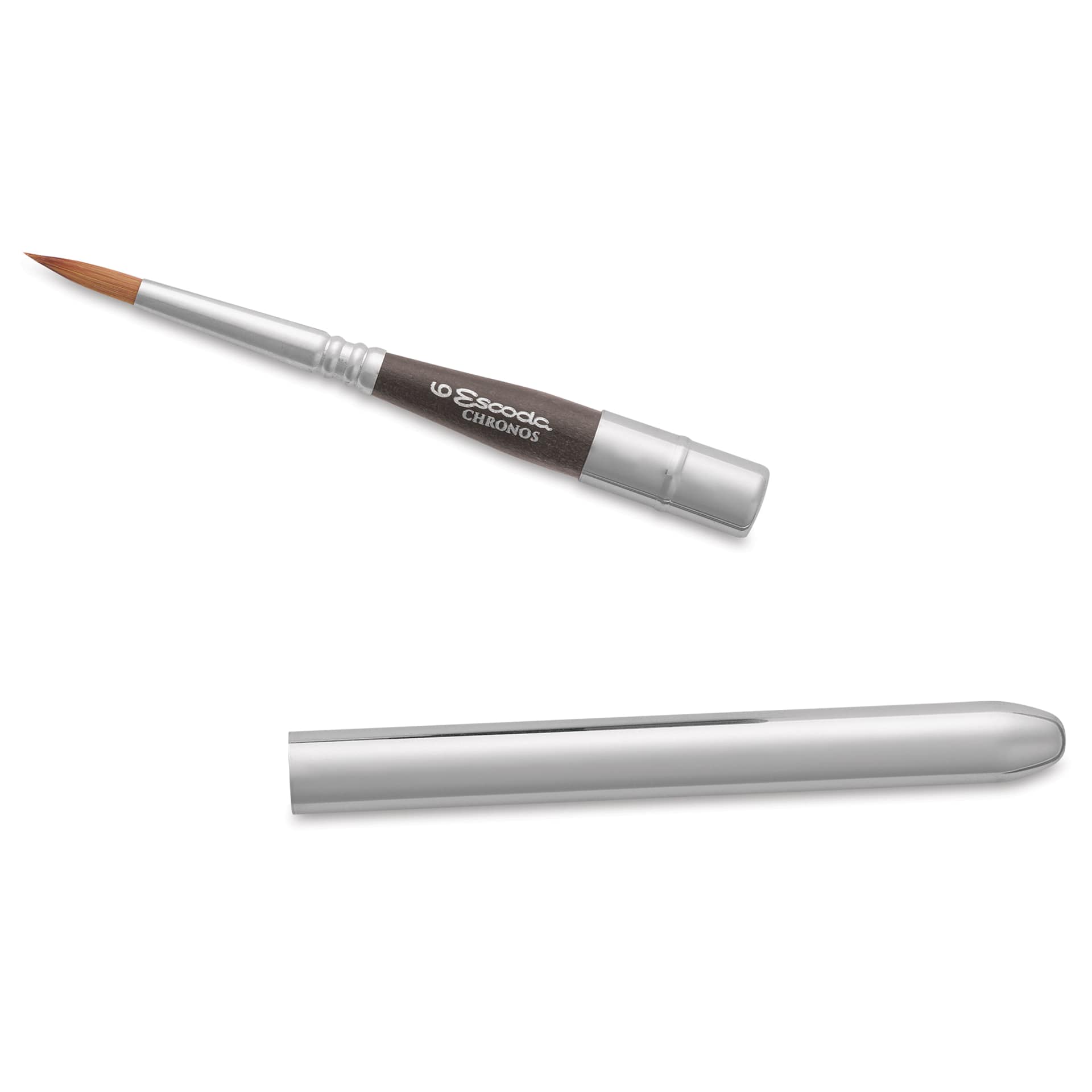 Escoda Chronos Synthetic Blend Travel Brush - Round, Size 6, brush separated from the handle