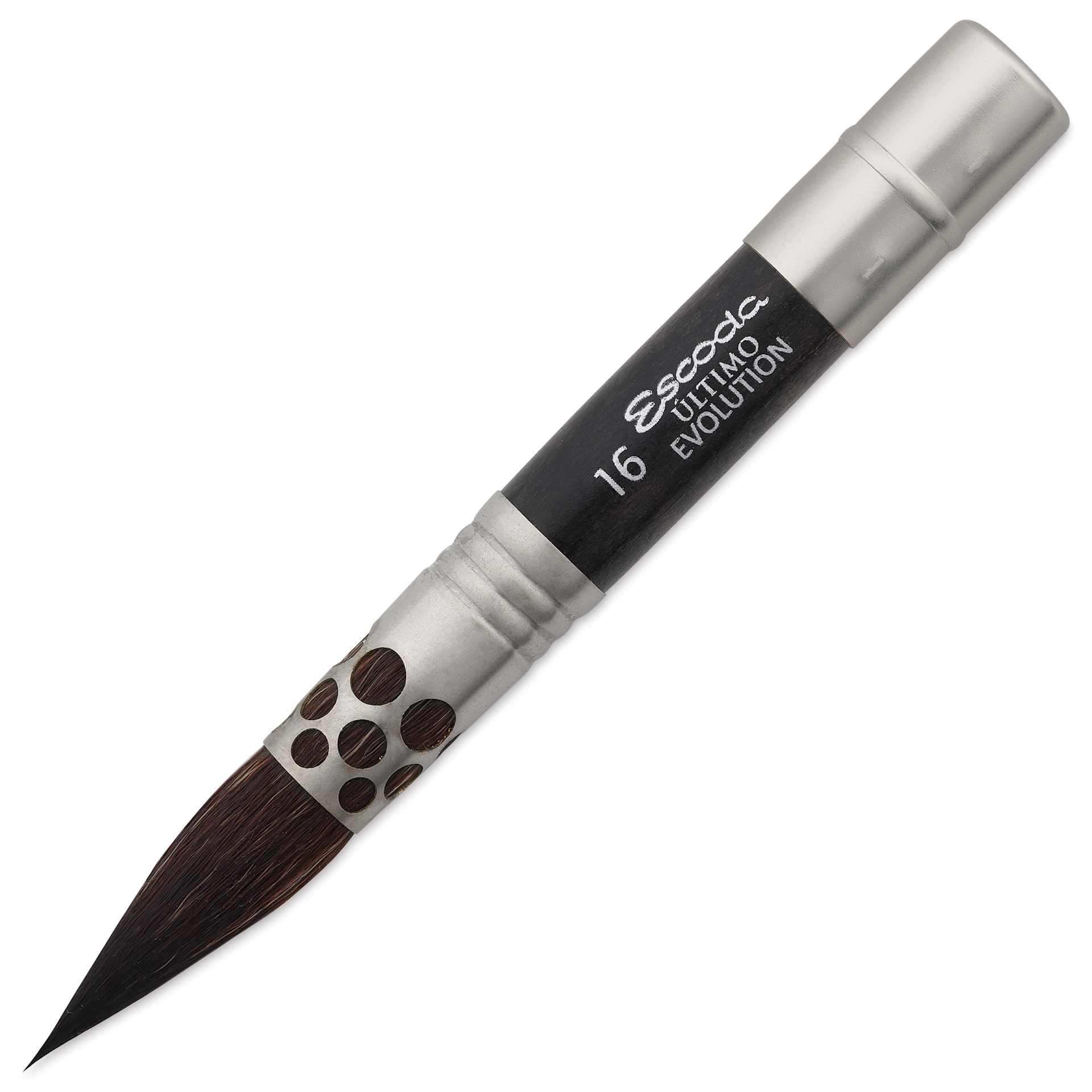 Escoda Último Evolution Synthetic Squirrel Travel Brush - Mop, top of the brush