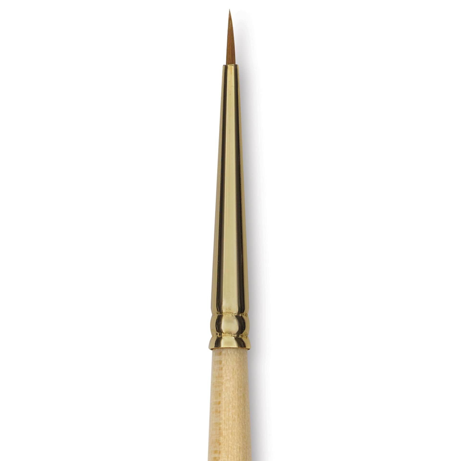 Silver Brush Silver Kolinsky Red Sable Brush - Short Handle, Round, Size 2/0, close-up
