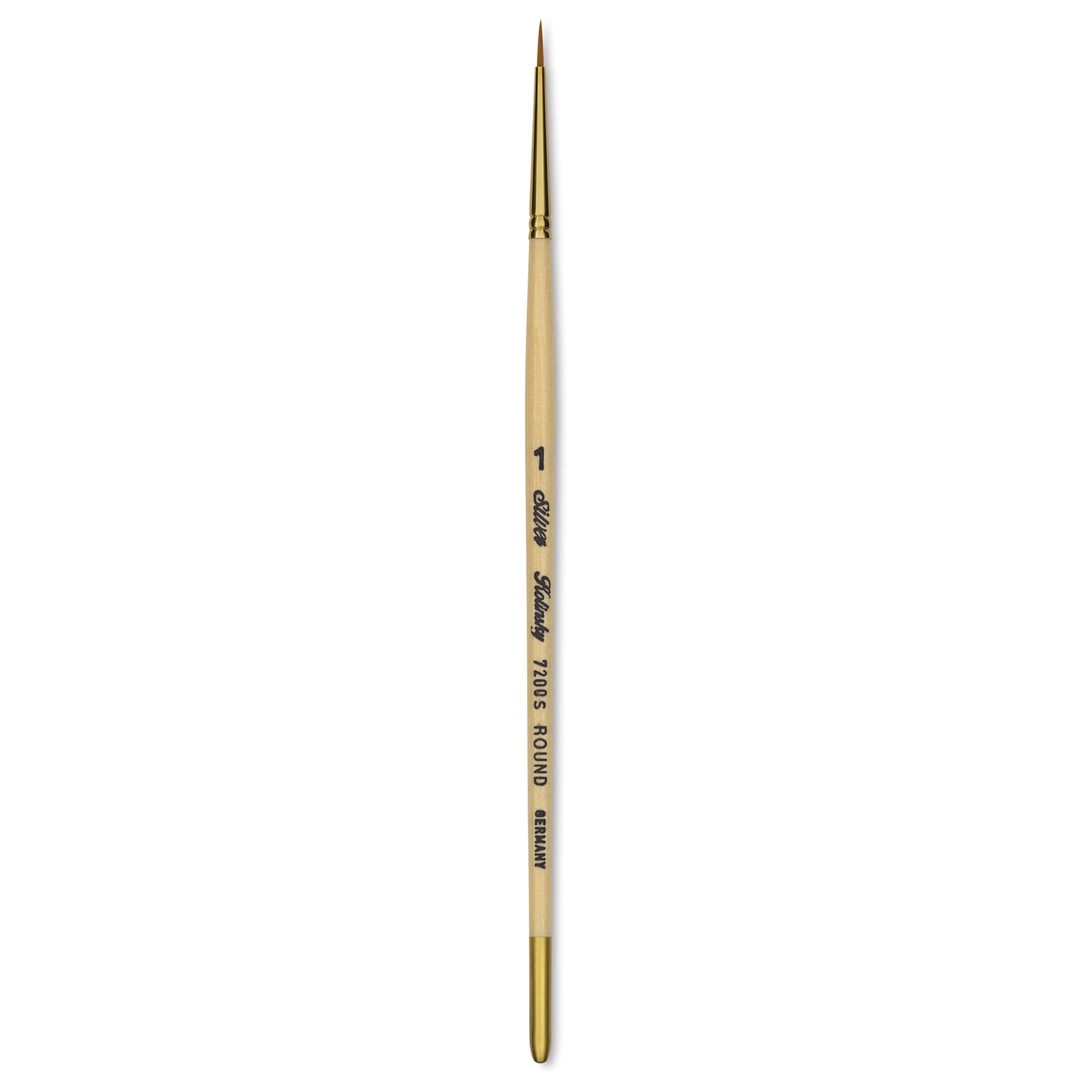 Silver Brush Silver Kolinsky Red Sable Brush - Short Handle, Round, Size 1