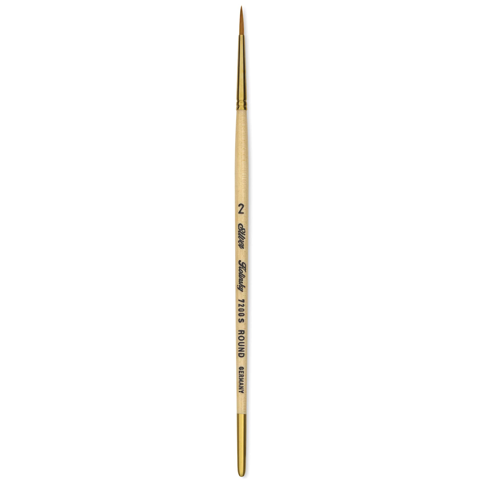 Silver Brush Silver Kolinsky Red Sable Brush - Short Handle, Round, Size 2