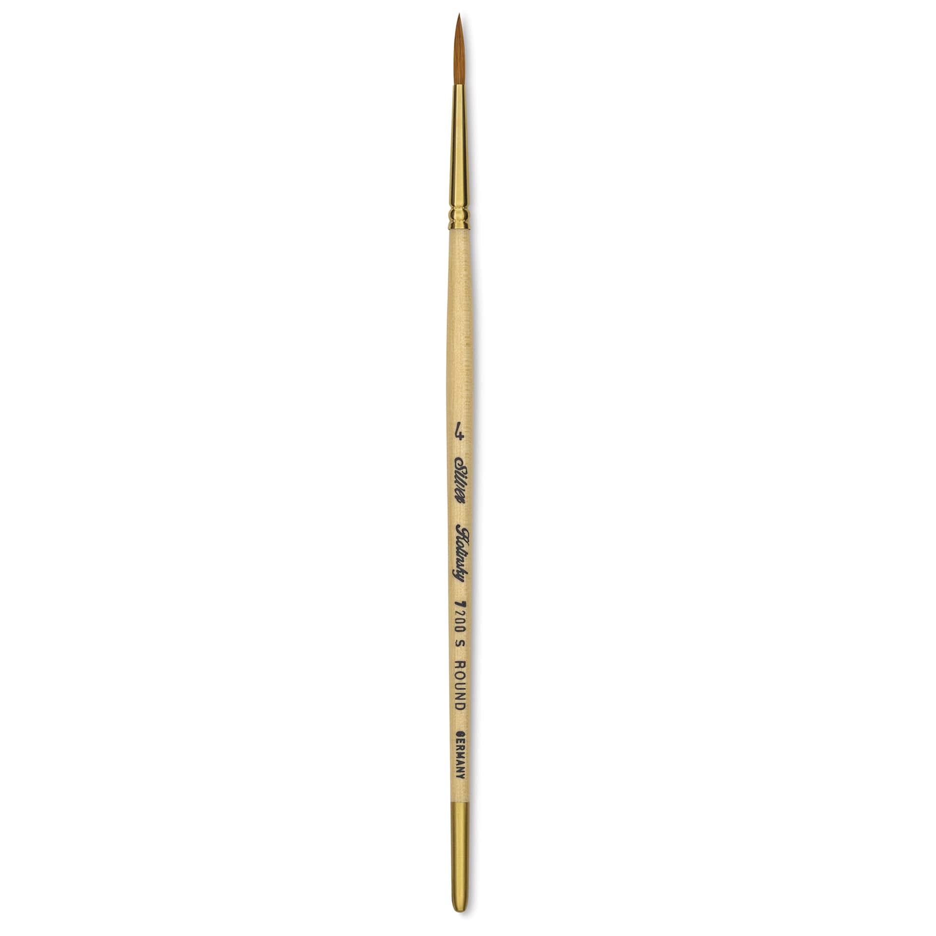 Silver Brush Silver Kolinsky Red Sable Brush - Short Handle, Round, Size 4