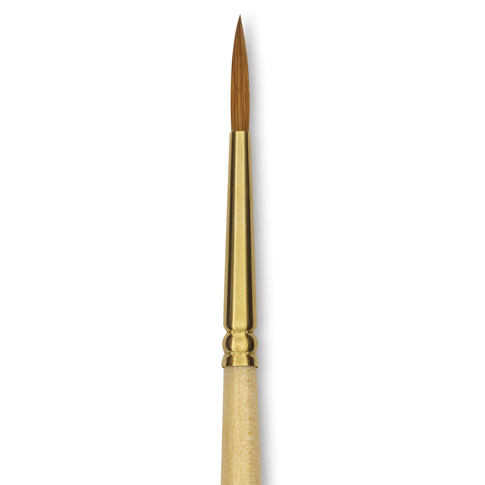 Silver Brush Silver Kolinsky Red Sable Brush - Short Handle, Round, Size 4, close-up