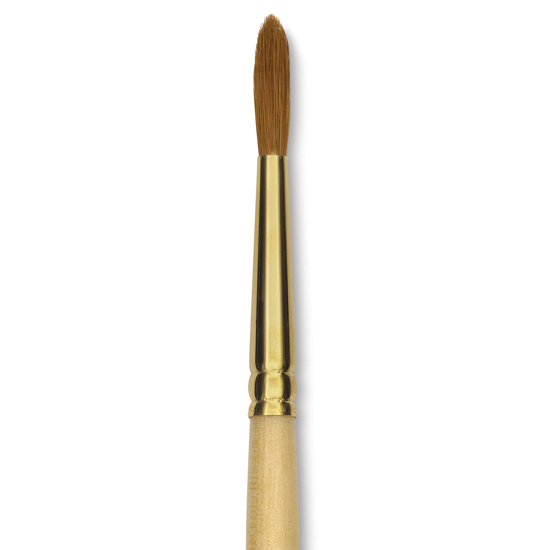 Silver Brush Silver Kolinsky Red Sable Brush - Short Handle, Round, Size 6, close-up