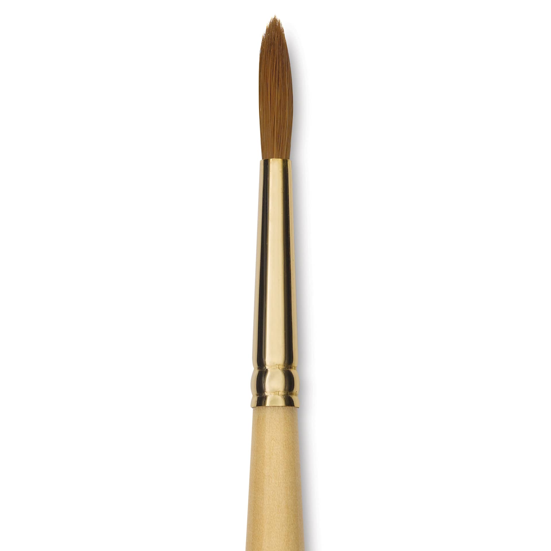 Silver Brush Silver Kolinsky Red Sable Brush - Short Handle, Round, Size 7, close-up