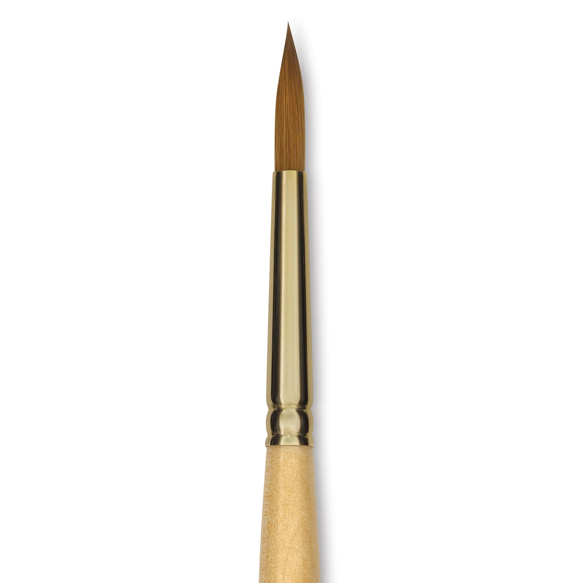 Silver Brush Silver Kolinsky Red Sable Brush - Short Handle, Round, Size 8, close-up