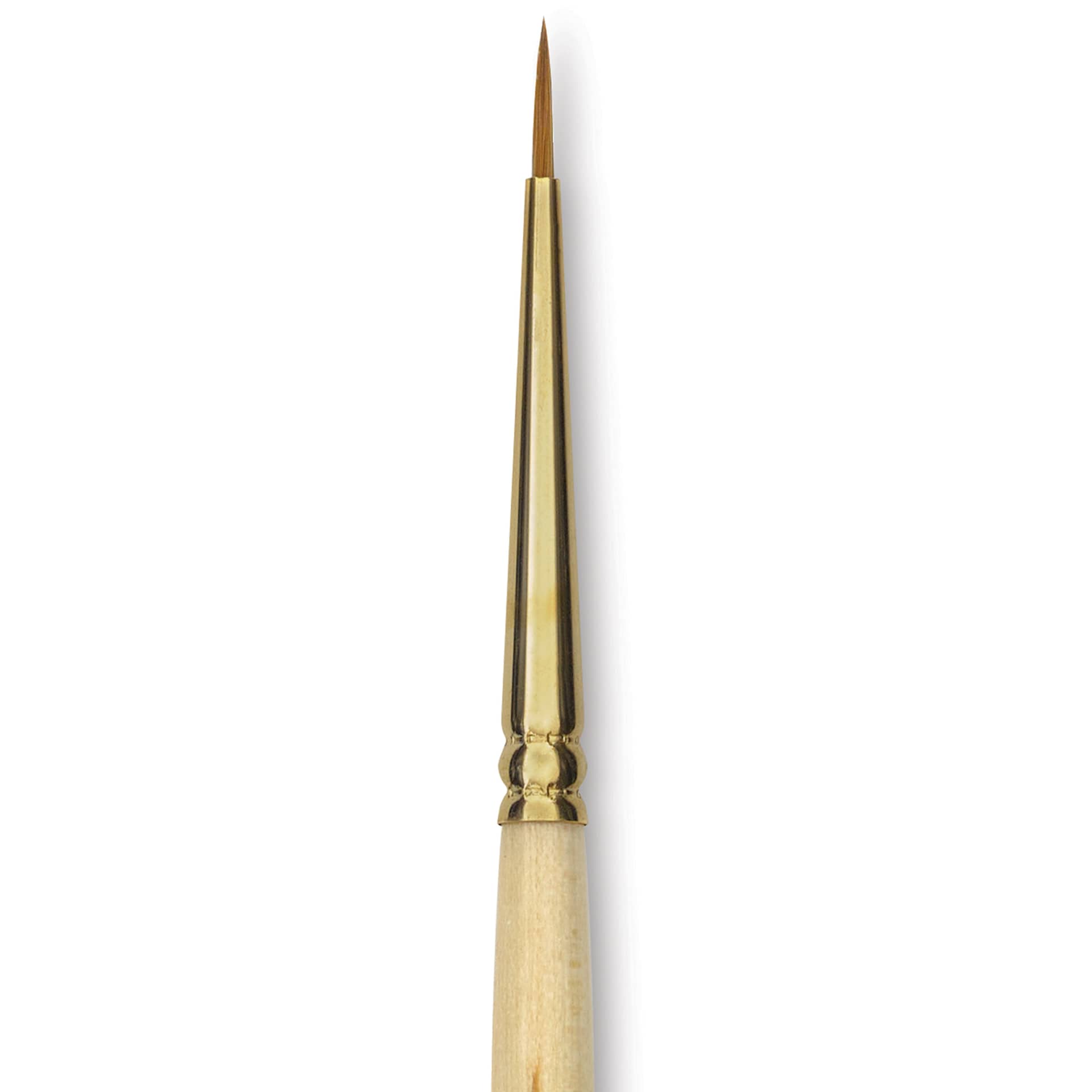 Silver Brush Silver Kolinsky Red Sable Brush - Short Handle, Round, Size 0, close-up