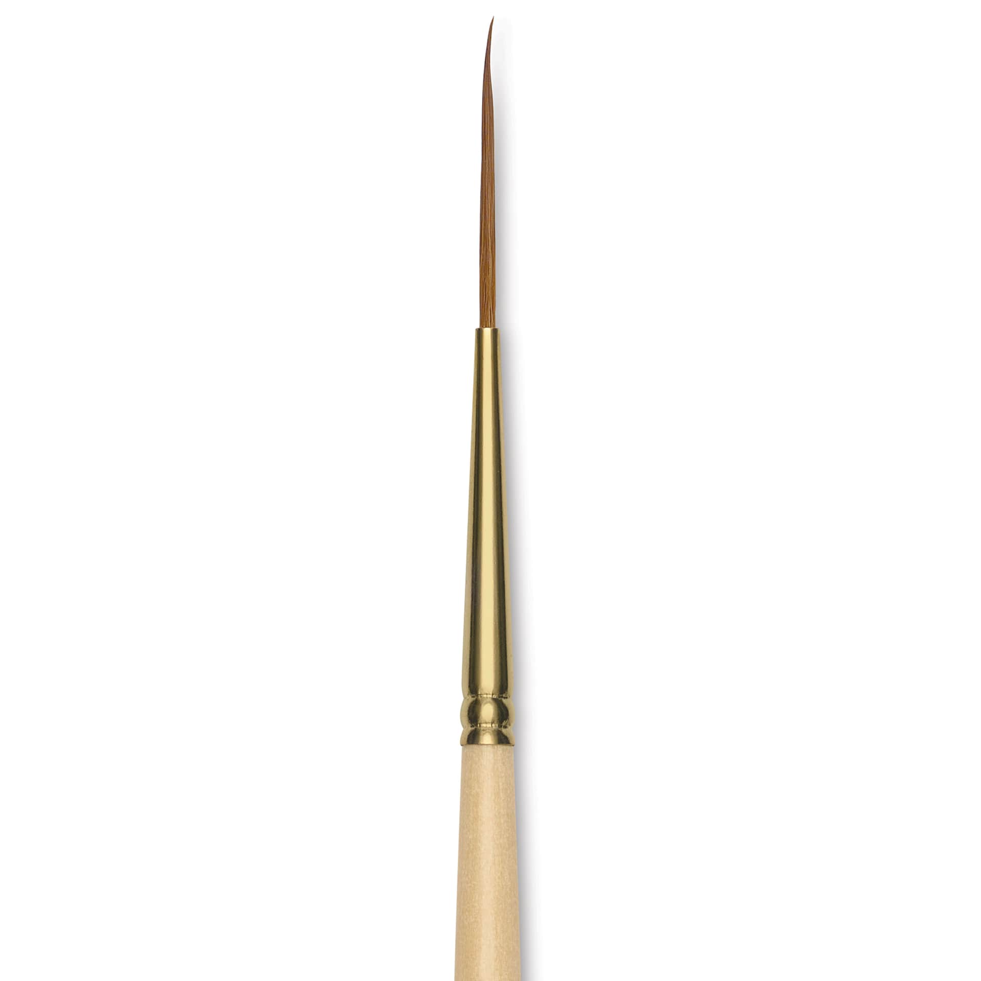 Silver Brush Silver Kolinsky Red Sable Brush - Short Handle, Script Liner, Size 1, close-up